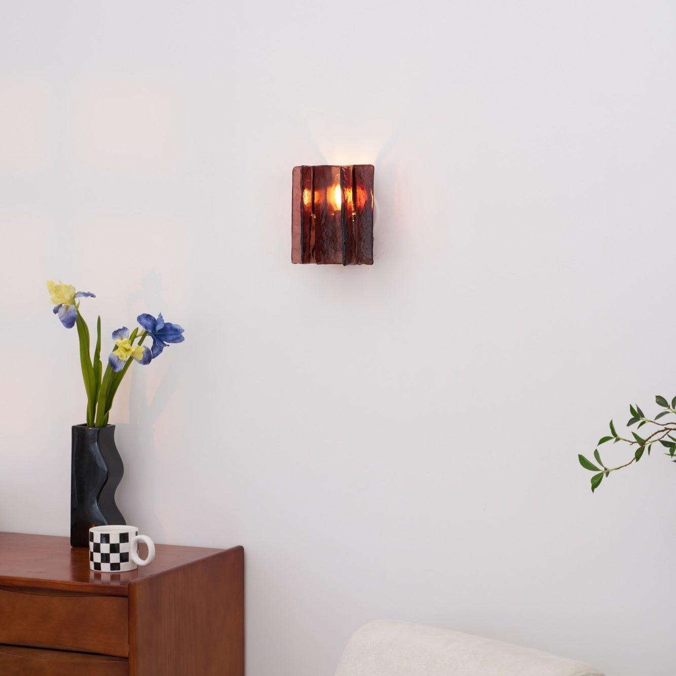 Lustra Wall Light Brass Glass Clear-Neutral Decor