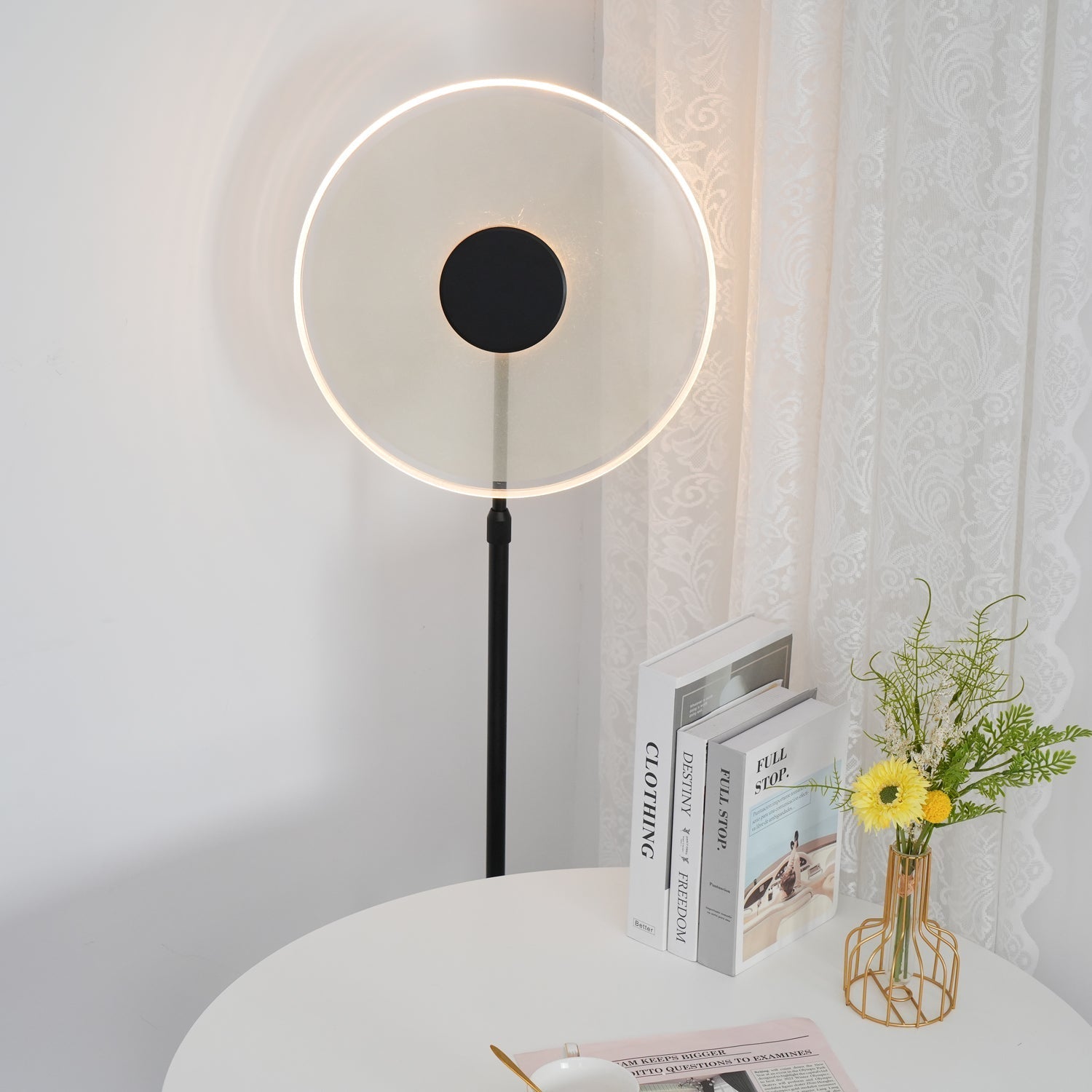 Abir Minimalist Floor Lamp-Neutral Decor