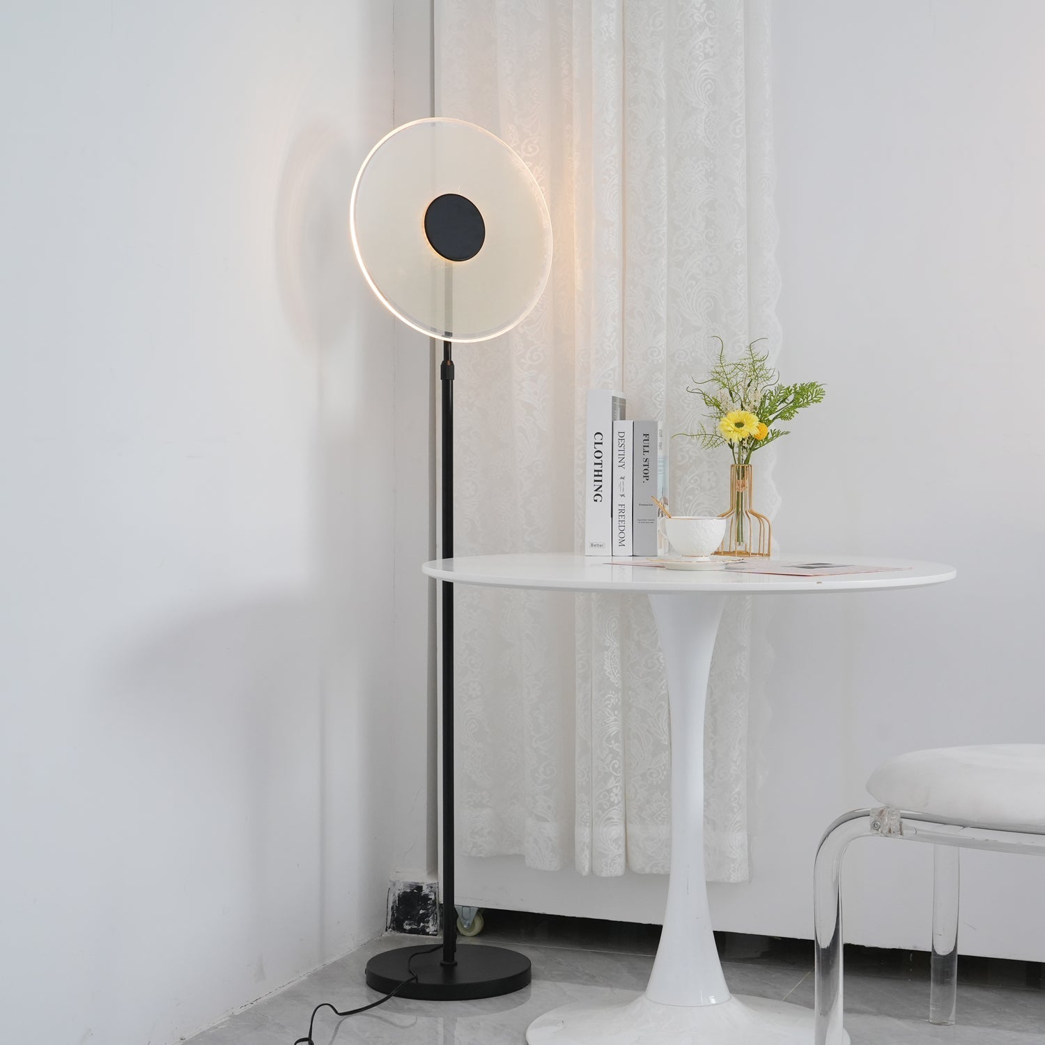 Abir Minimalist Floor Lamp-Neutral Decor