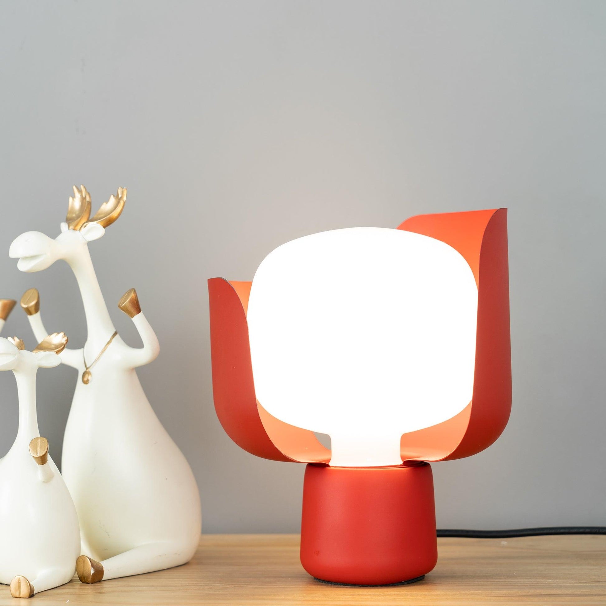 Zuri Plastic Minimalist Table Lamp-Neutral Decor