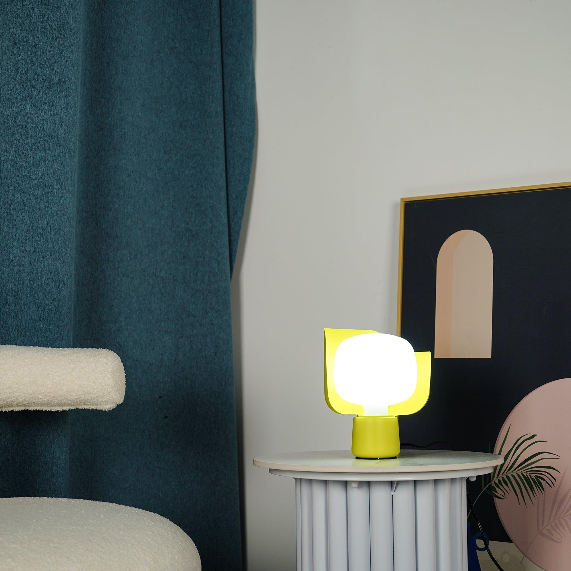 Zuri Plastic Minimalist Table Lamp-Neutral Decor