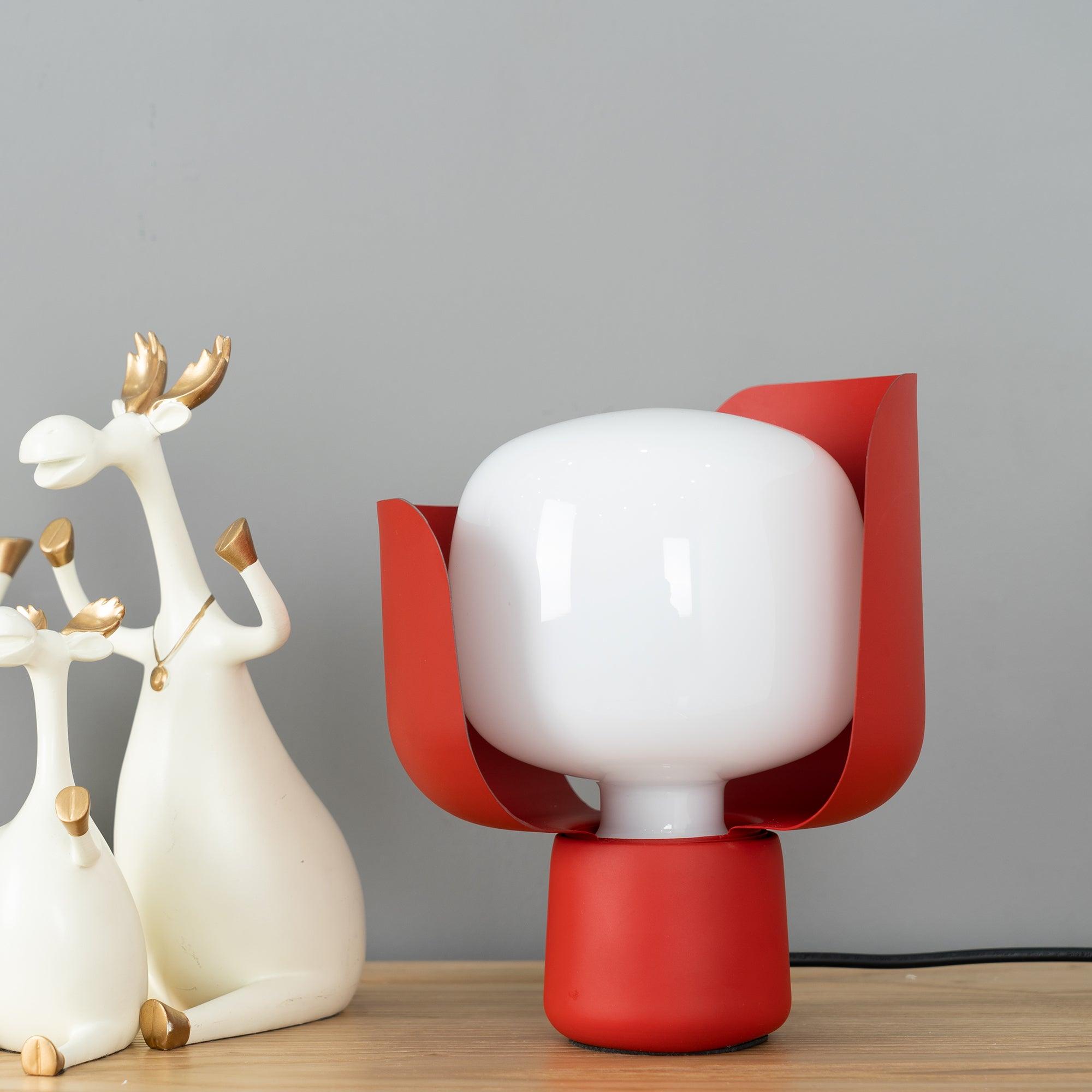 Zuri Plastic Minimalist Table Lamp-Neutral Decor