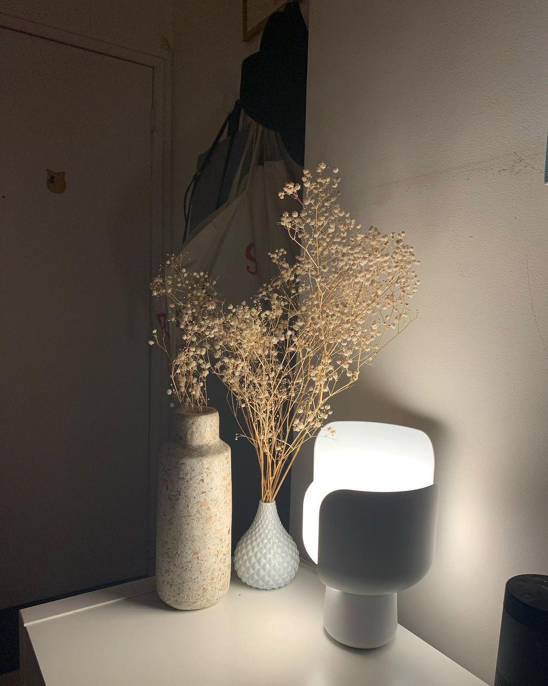 Zuri Plastic Minimalist Table Lamp-Neutral Decor