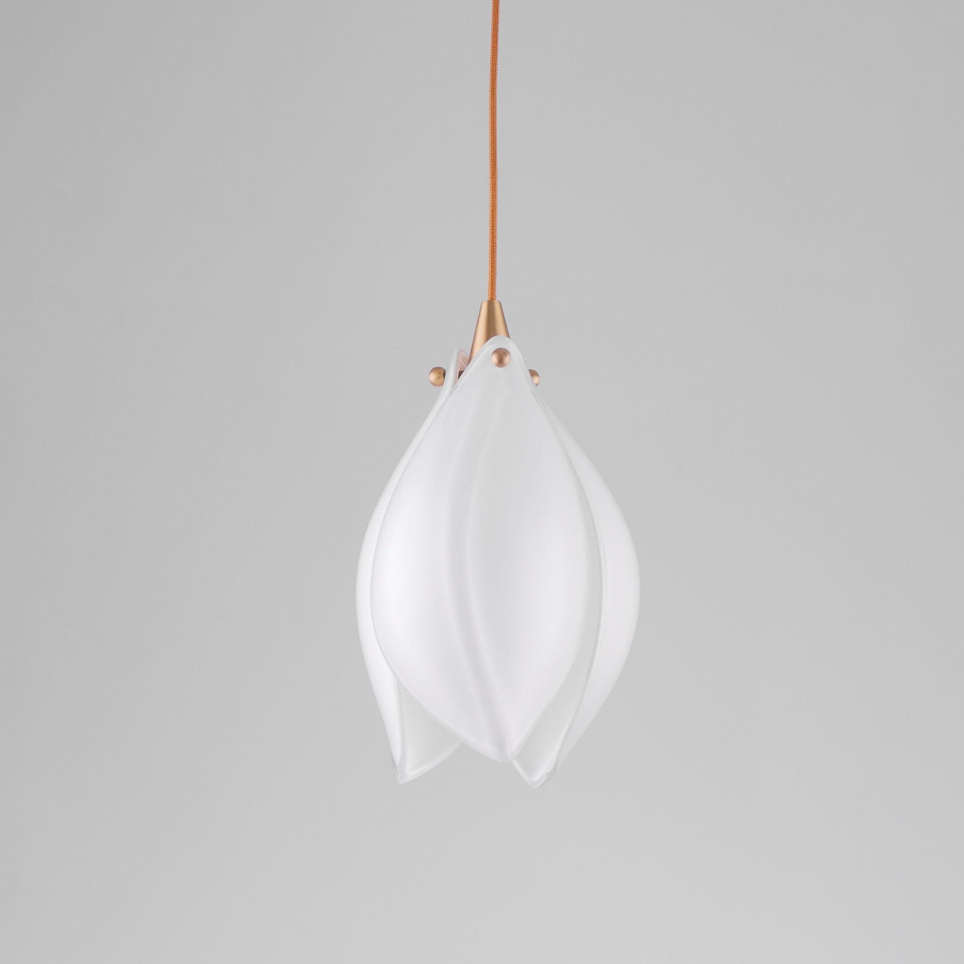 Lustra Pendant Lamp White Floral Ceramic-Neutral Decor