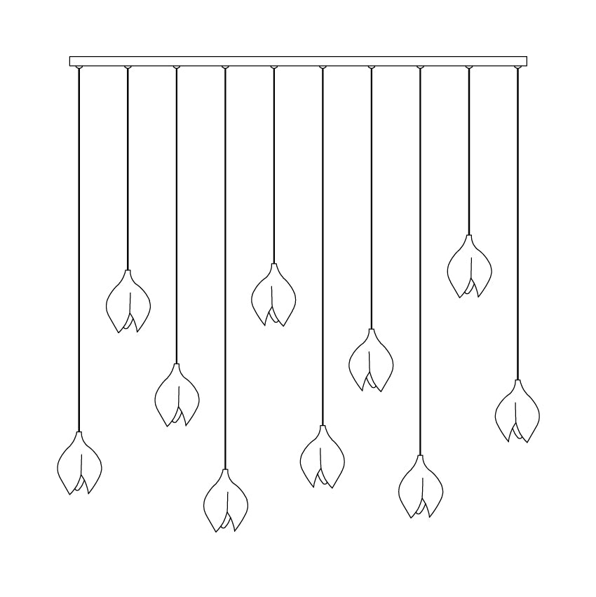 Lustra Pendant Lamp White Floral Ceramic-Neutral Decor