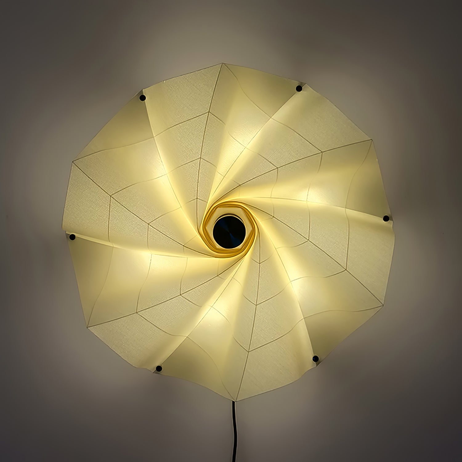 Vadorir Spiral Fabric Pendant Light-Neutral Decor