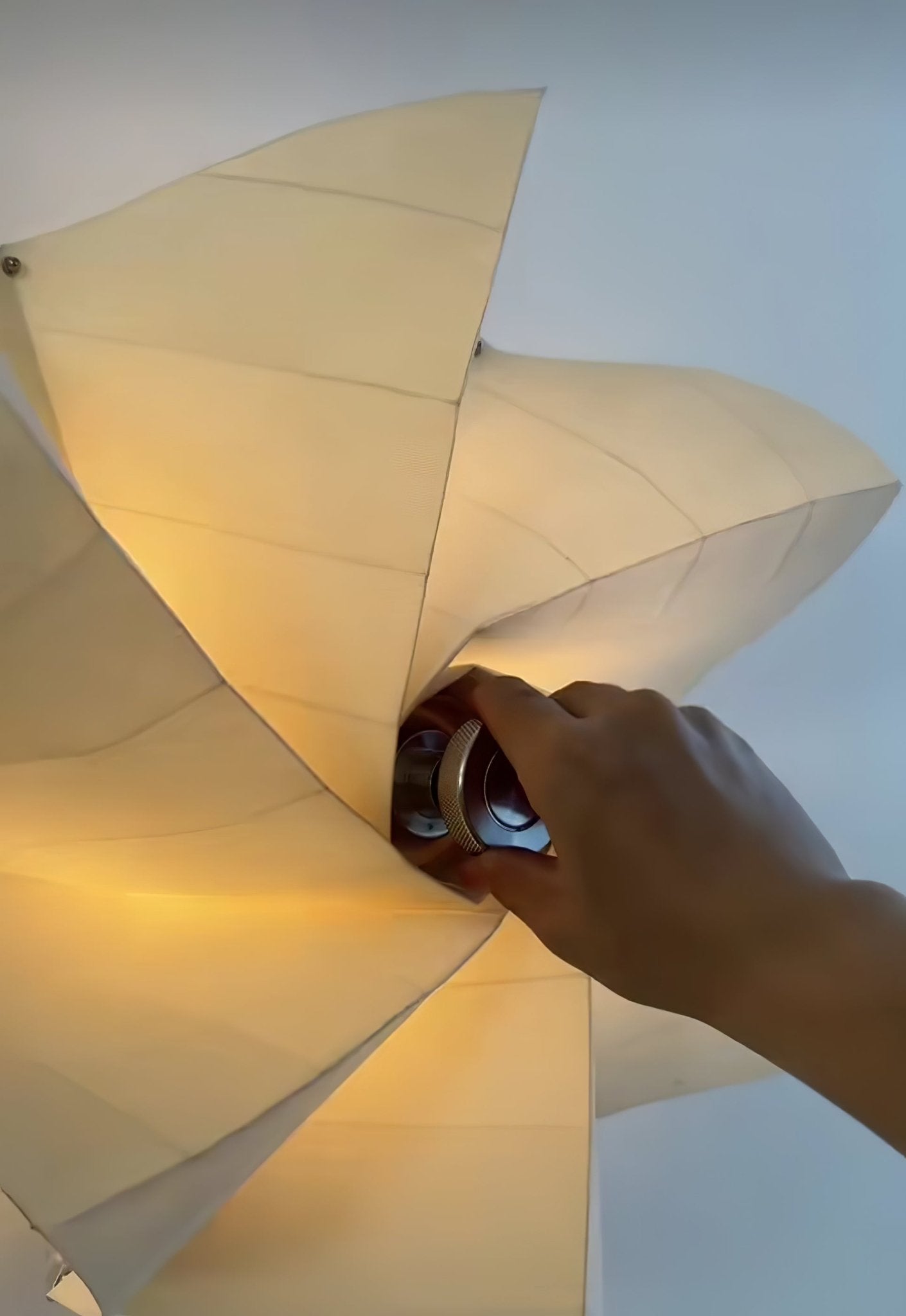 Vadorir Spiral Fabric Pendant Light-Neutral Decor