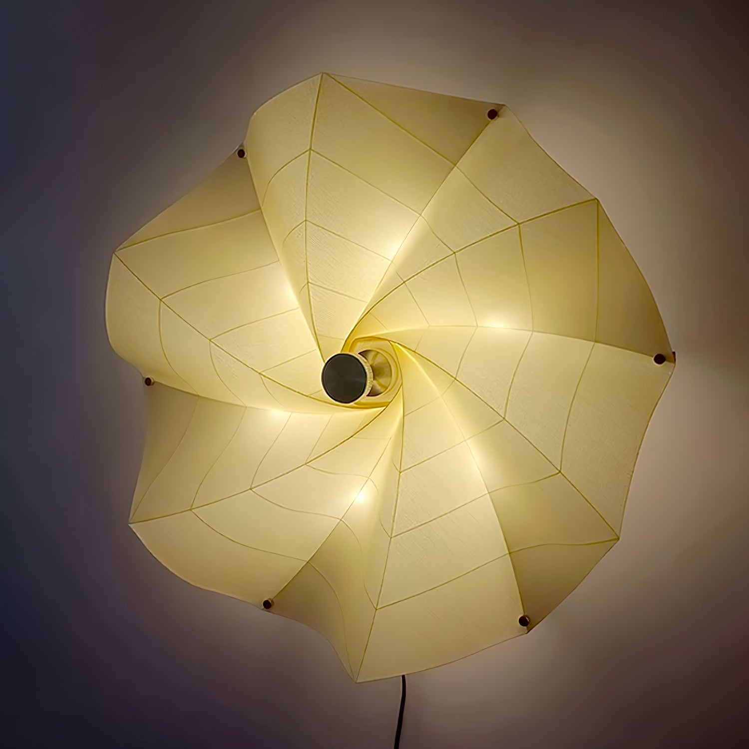 Vadorir Spiral Fabric Pendant Light-Neutral Decor