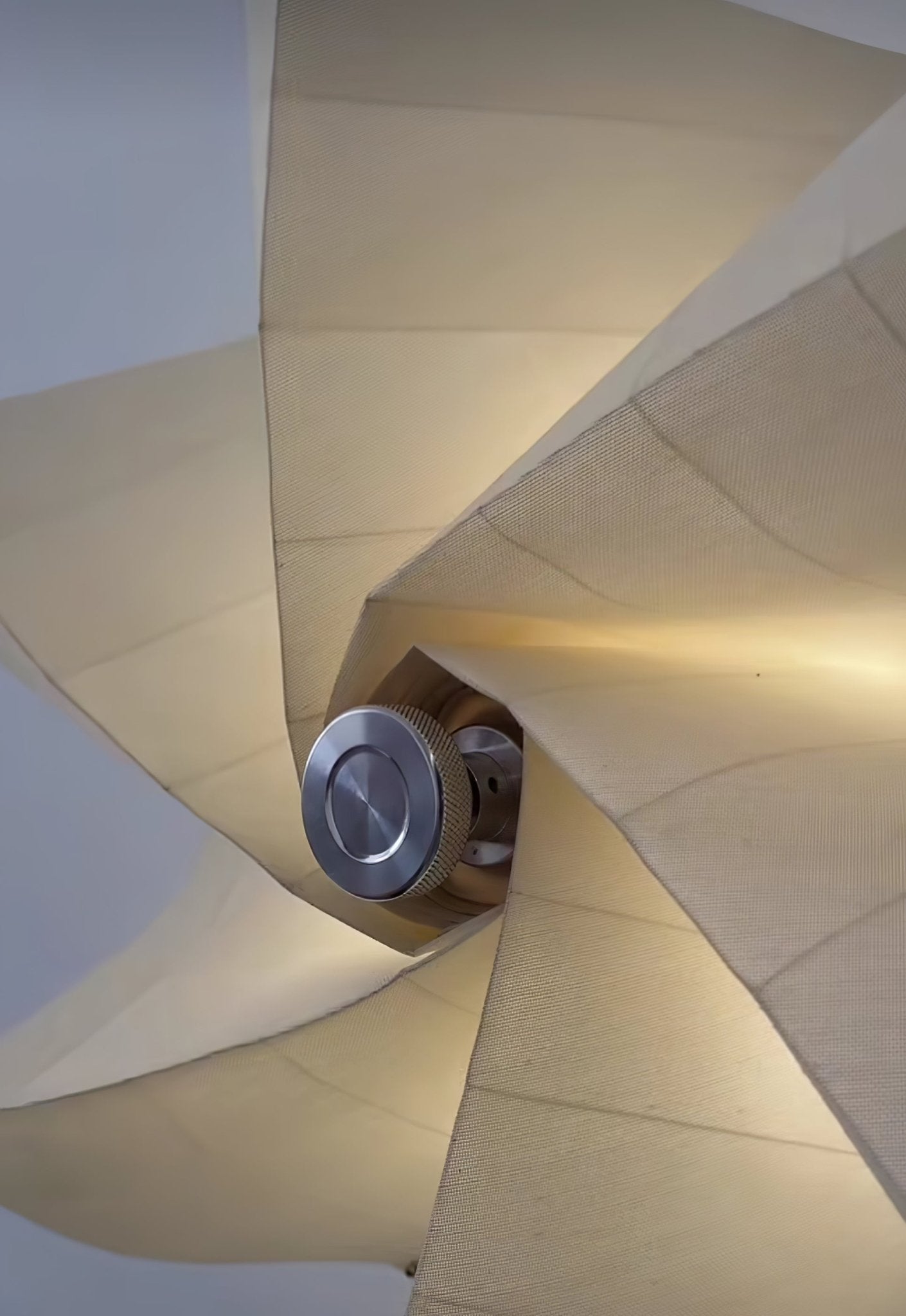 Vadorir Spiral Fabric Pendant Light-Neutral Decor