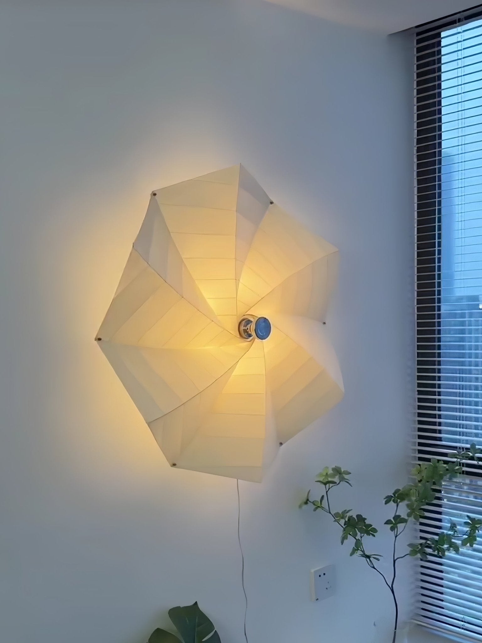 Vadorir Spiral Fabric Pendant Light-Neutral Decor