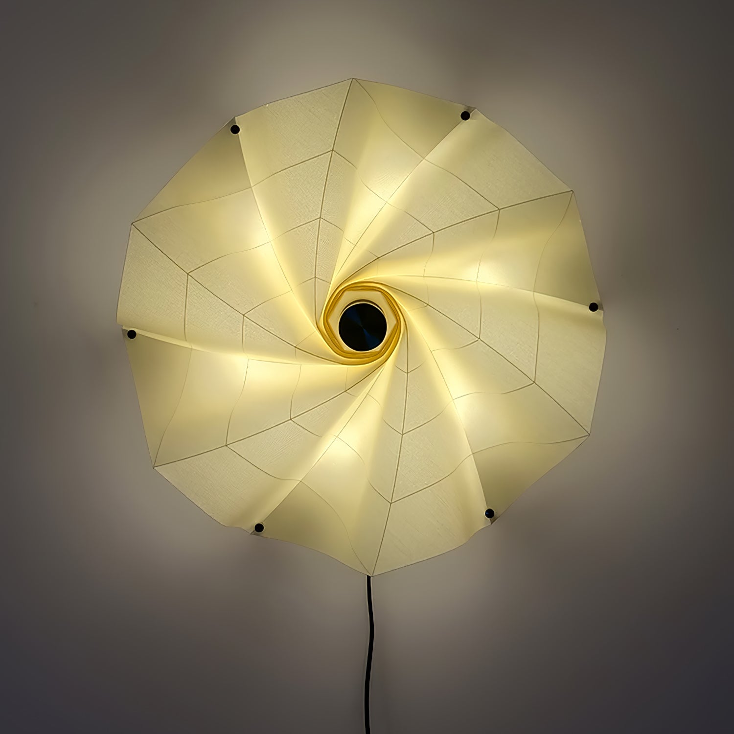 Vadorir Spiral Fabric Pendant Light-Neutral Decor