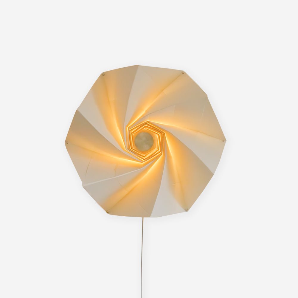 Vadorir Spiral Fabric Pendant Light-Neutral Decor