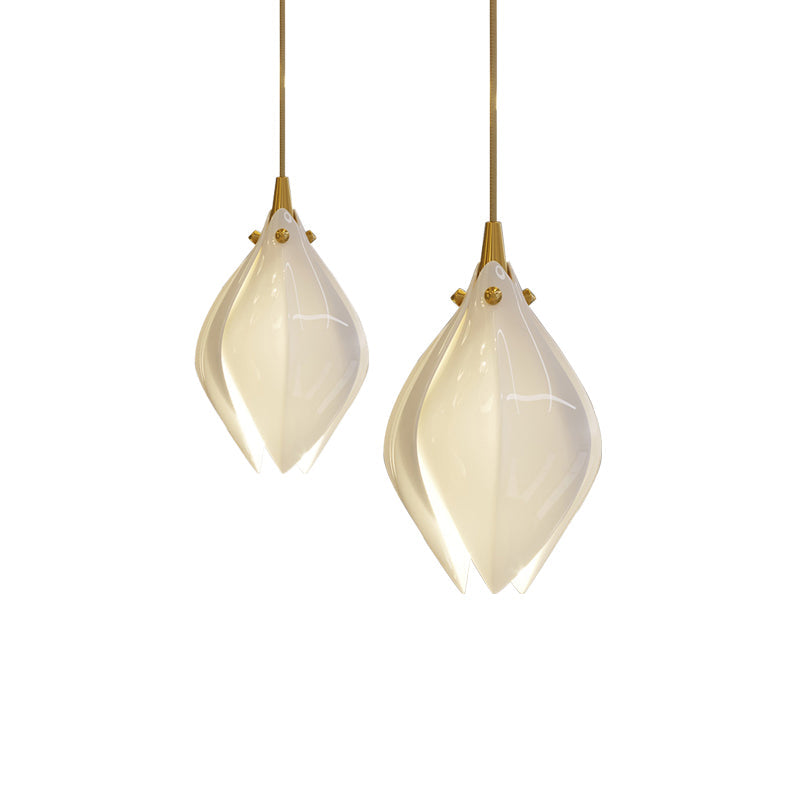 Lustra Pendant Lamp White Floral Ceramic-Neutral Decor