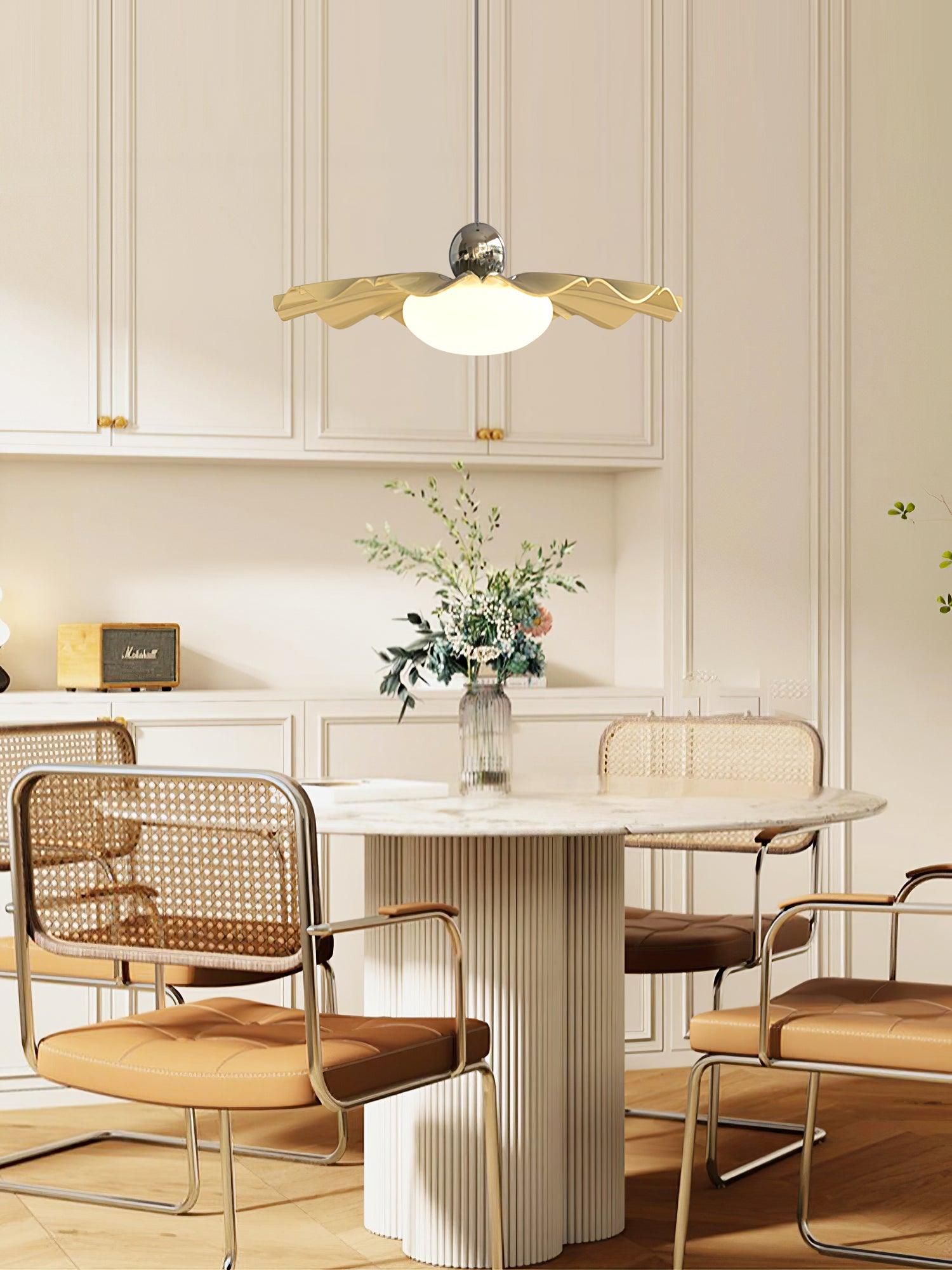 Lustra Pendant Light Brass Acrylic Dining-Neutral Decor