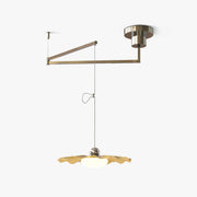Lustra Pendant Light Brass Acrylic Dining-Neutral Decor