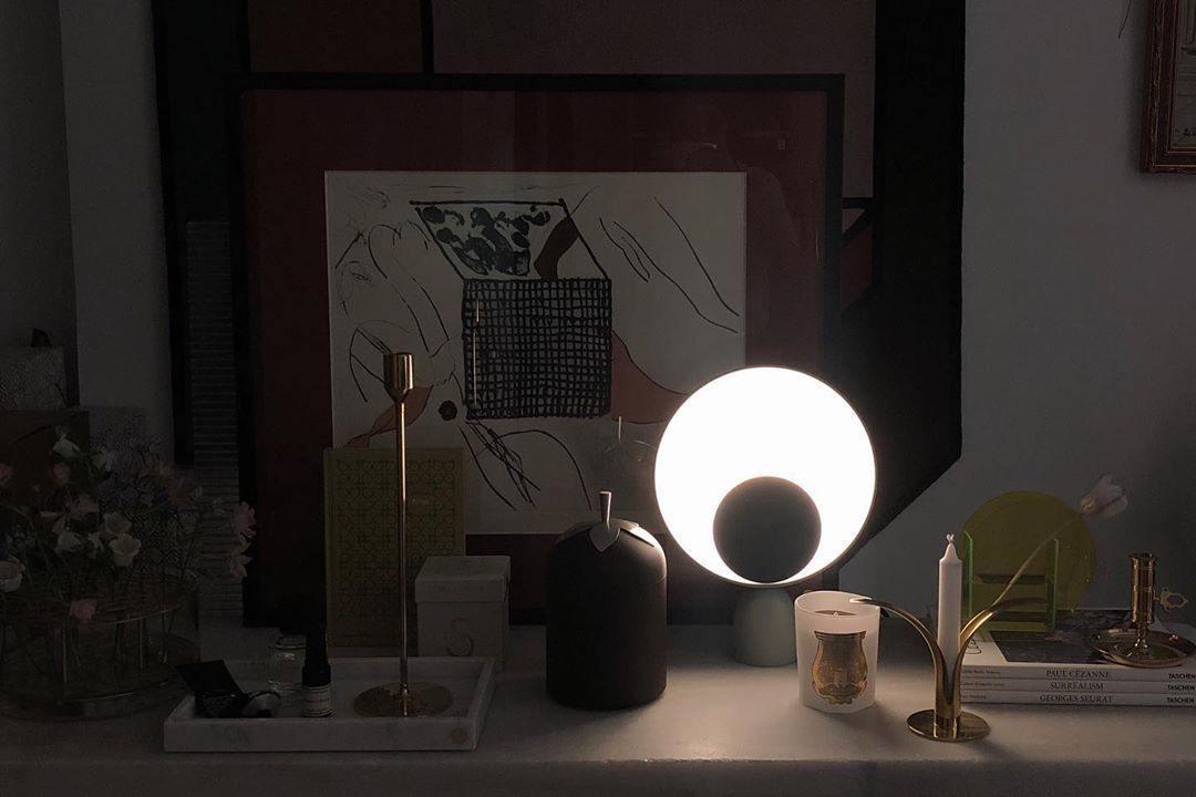 Prynd Modern Table Lamp-Neutral Decor