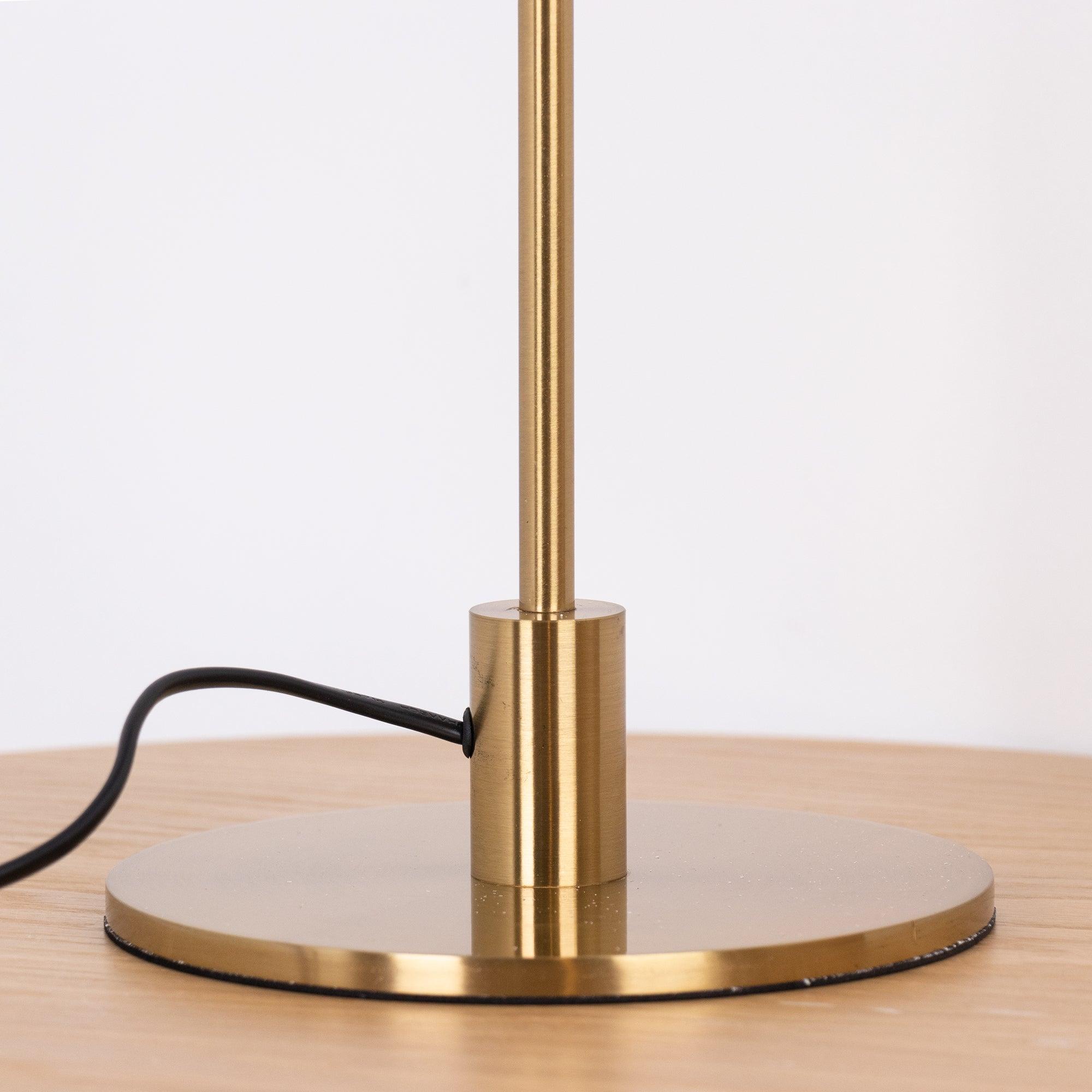 Salem Table Lamp Clear Glass Shade Wood Base-Neutral Decor