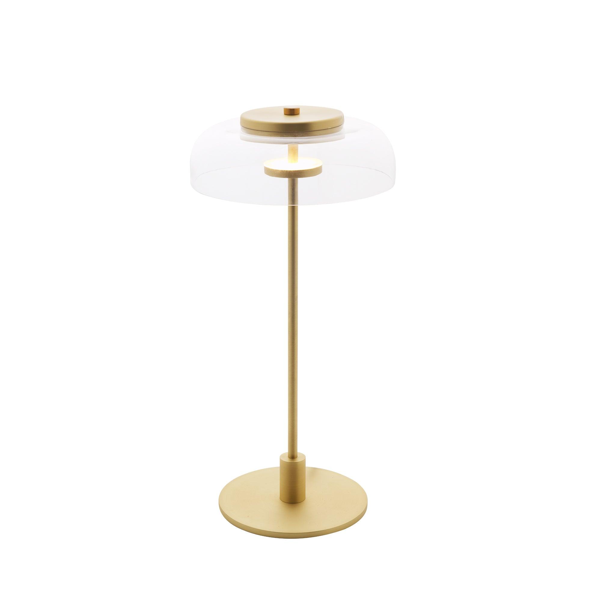 Salem Table Lamp Clear Glass Shade Wood Base-Neutral Decor