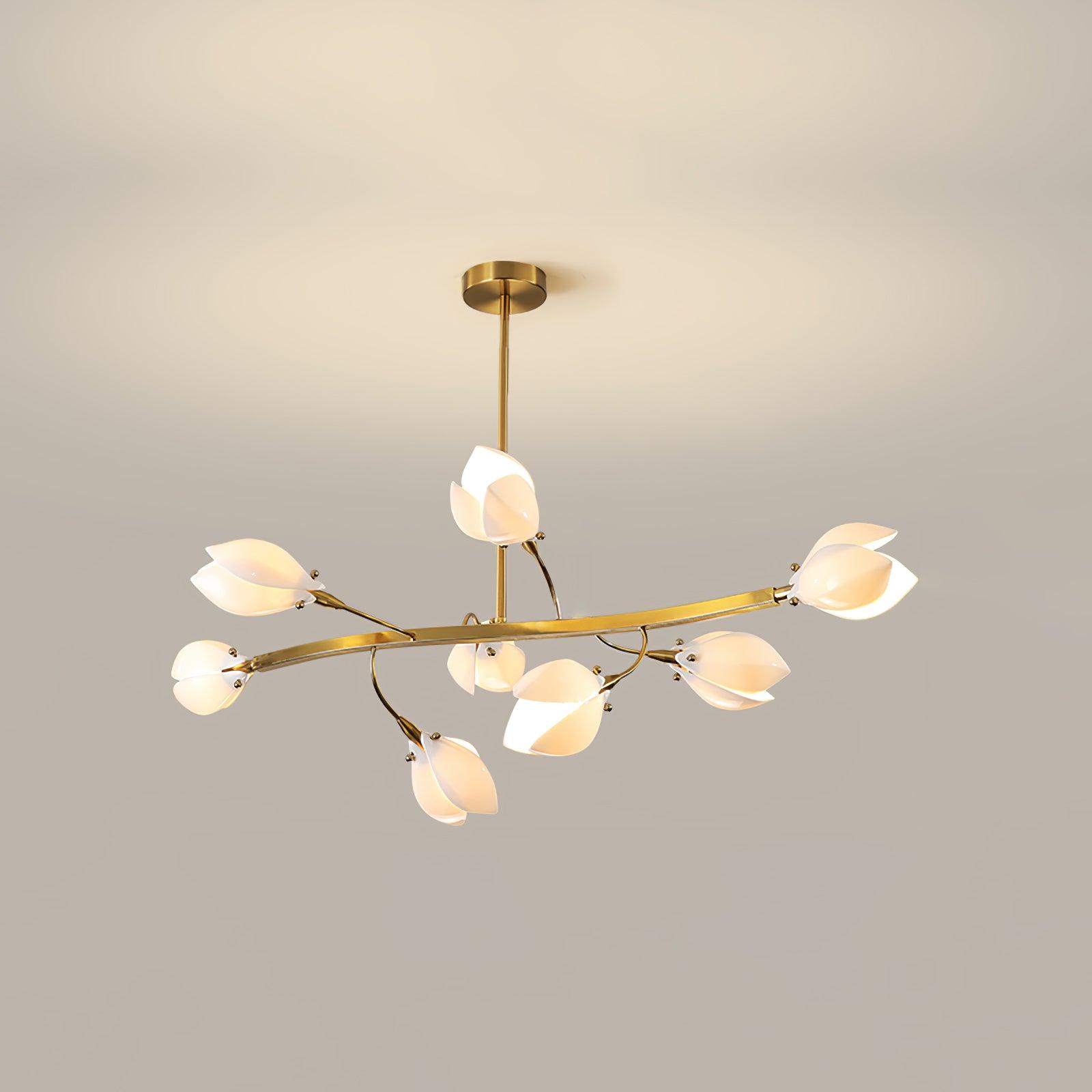 Uvess Premium Elegance Ceramic Chandelier-Neutral Decor