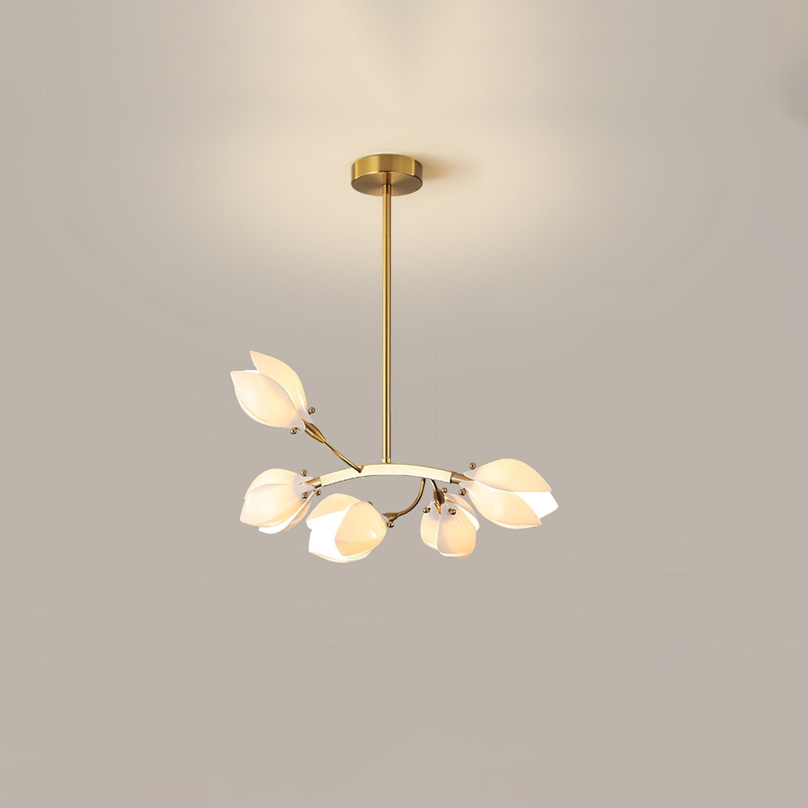 Uvess Premium Elegance Ceramic Chandelier-Neutral Decor