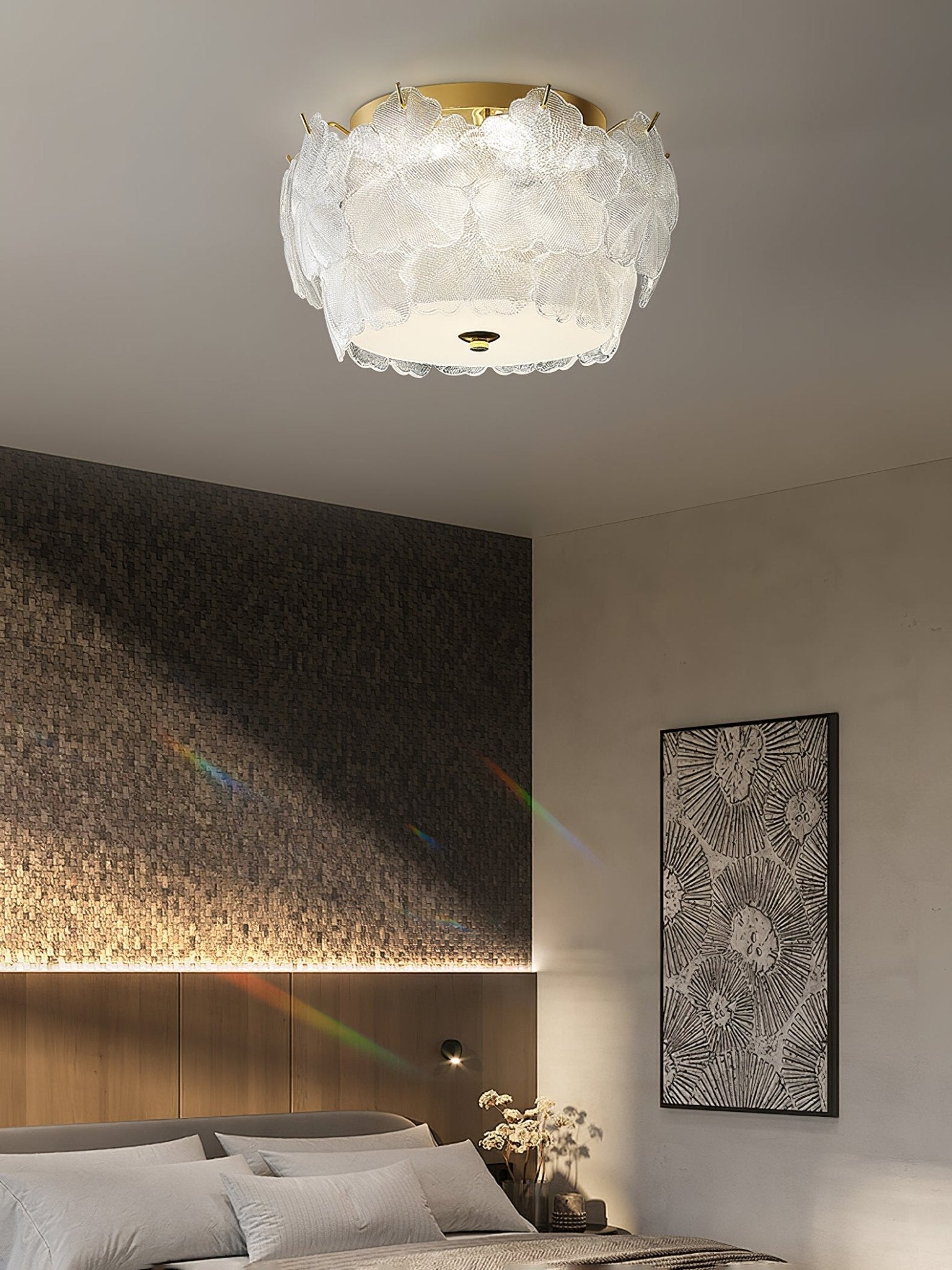 Otharis Blossom Cluster Glass Ceiling Light-Neutral Decor