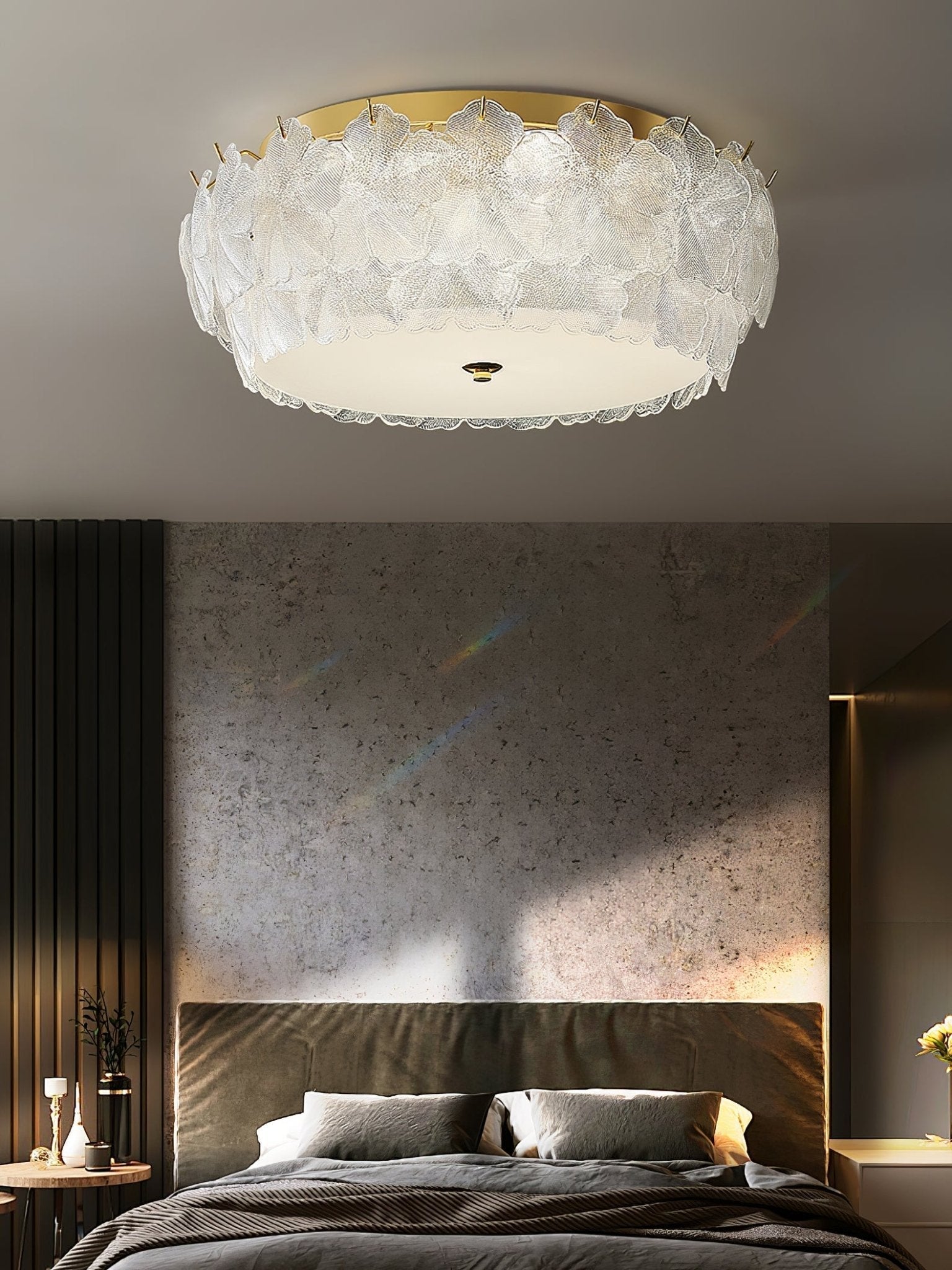 Otharis Blossom Cluster Glass Ceiling Light-Neutral Decor