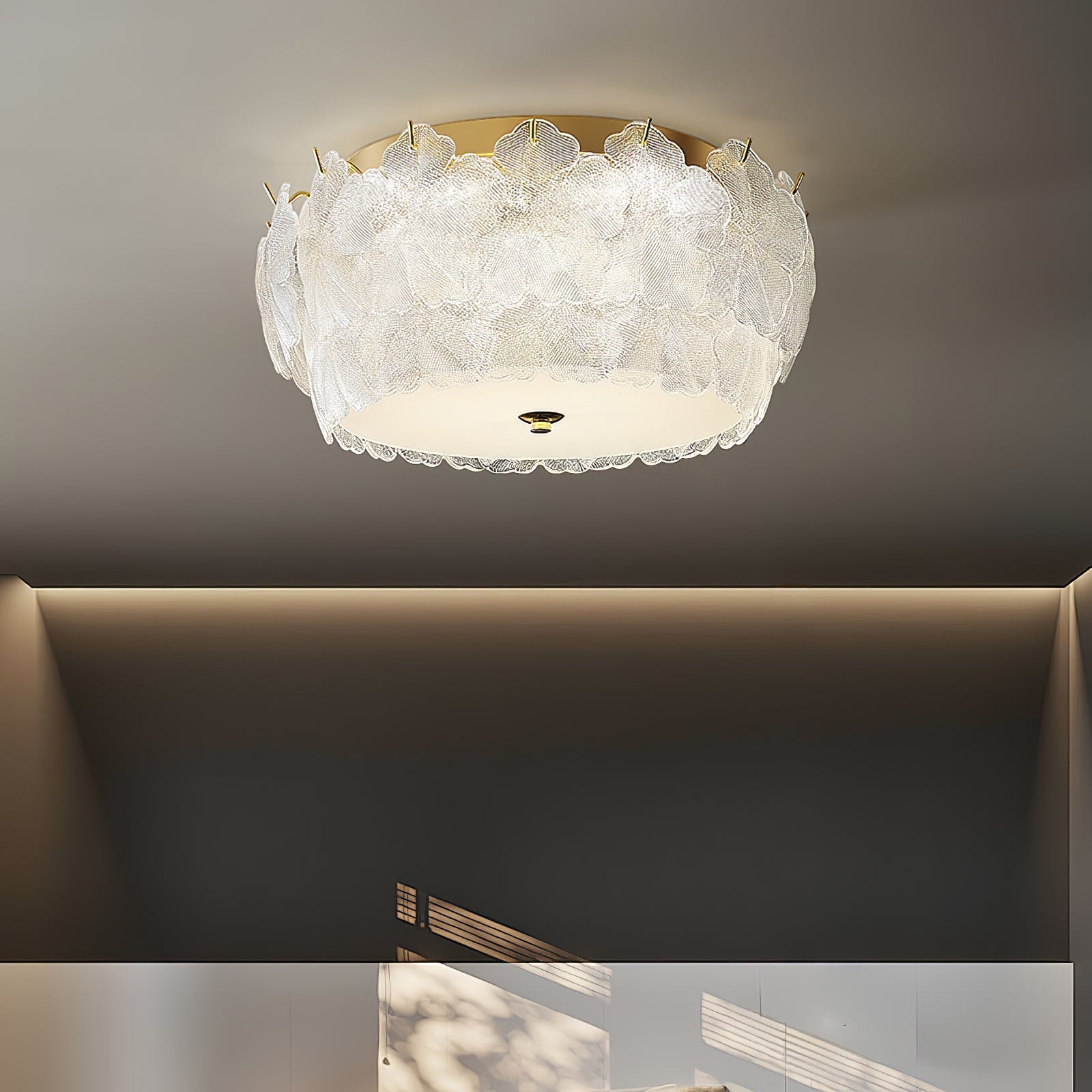 Otharis Blossom Cluster Glass Ceiling Light-Neutral Decor