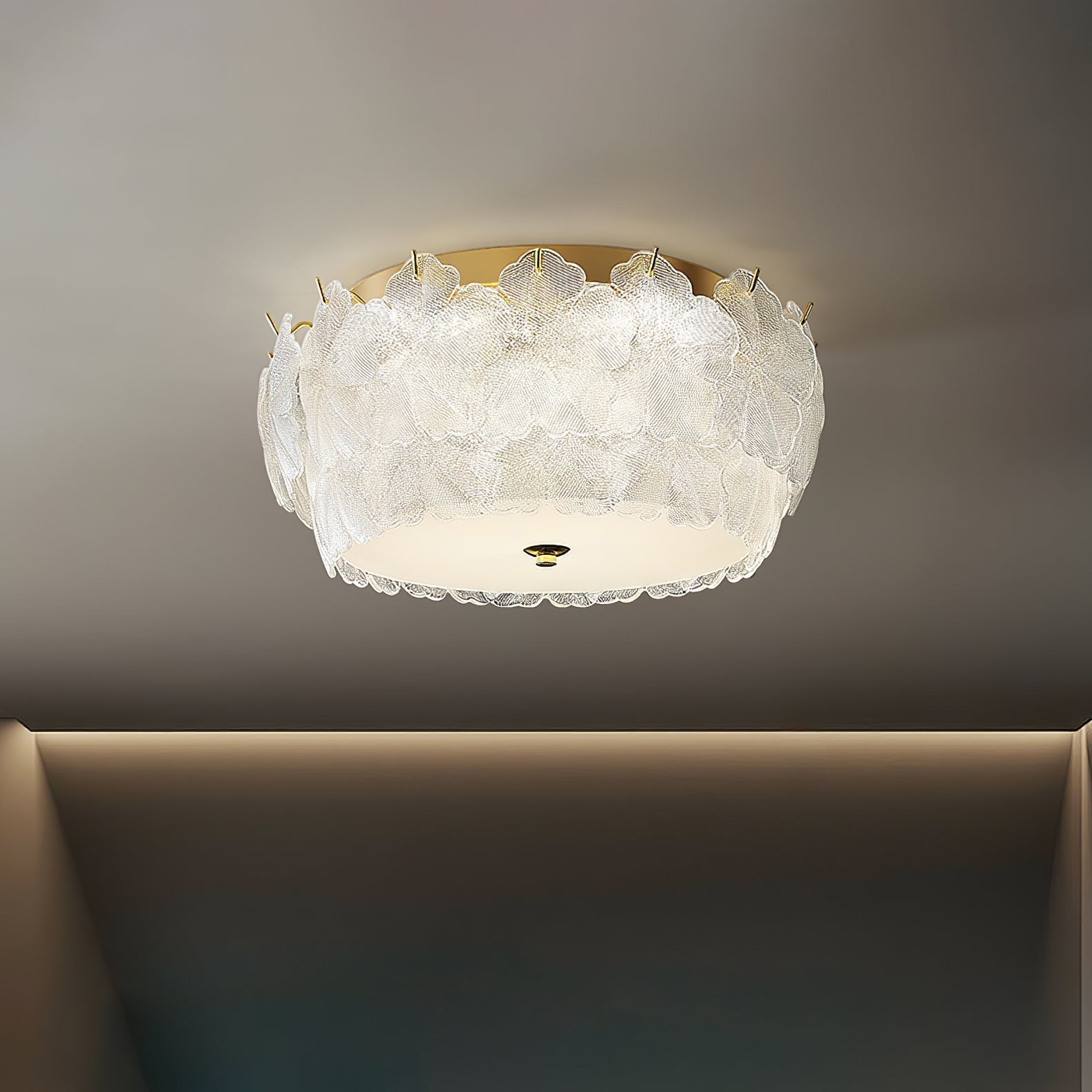 Otharis Blossom Cluster Glass Ceiling Light-Neutral Decor