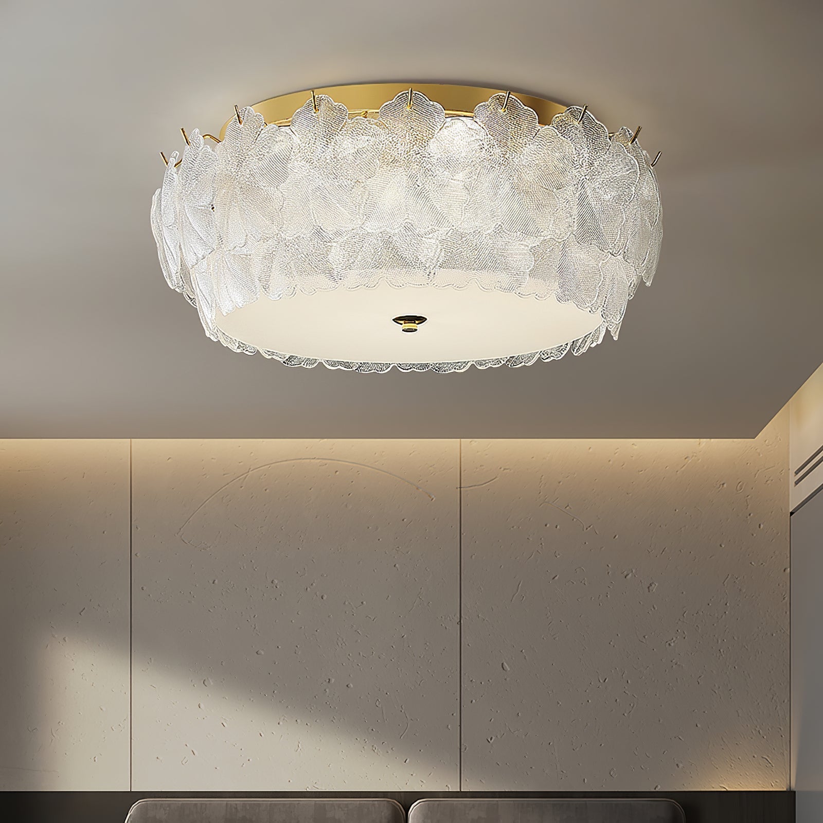 Otharis Blossom Cluster Glass Ceiling Light-Neutral Decor