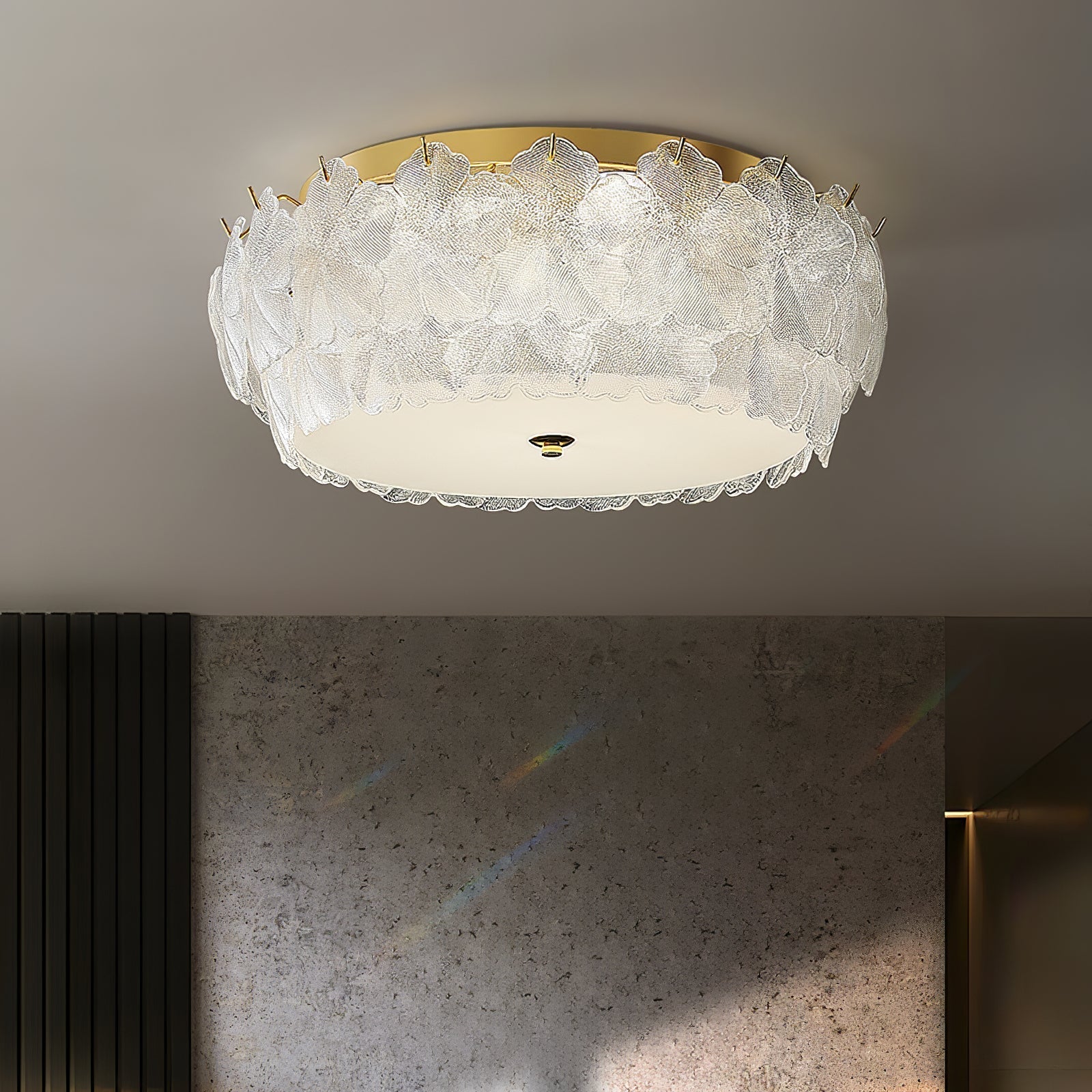Otharis Blossom Cluster Glass Ceiling Light-Neutral Decor