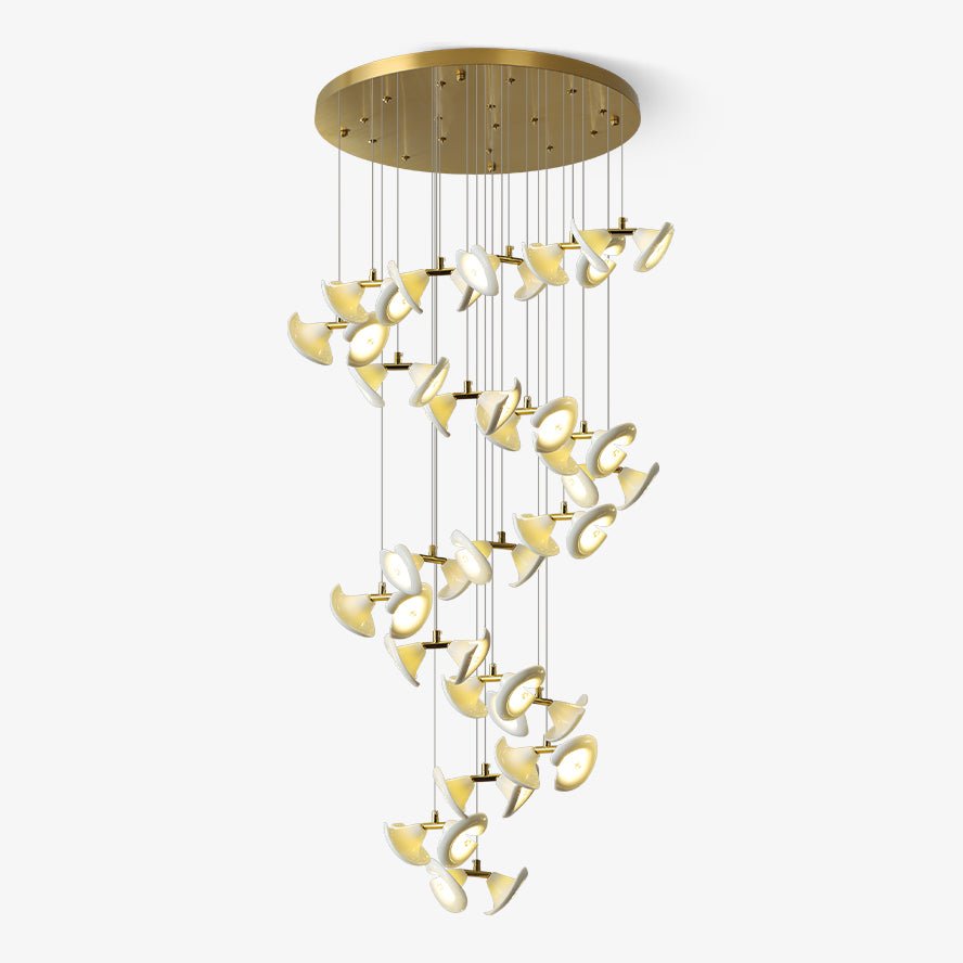Ernoreth Art Deco Ceramic Chandelier-Neutral Decor