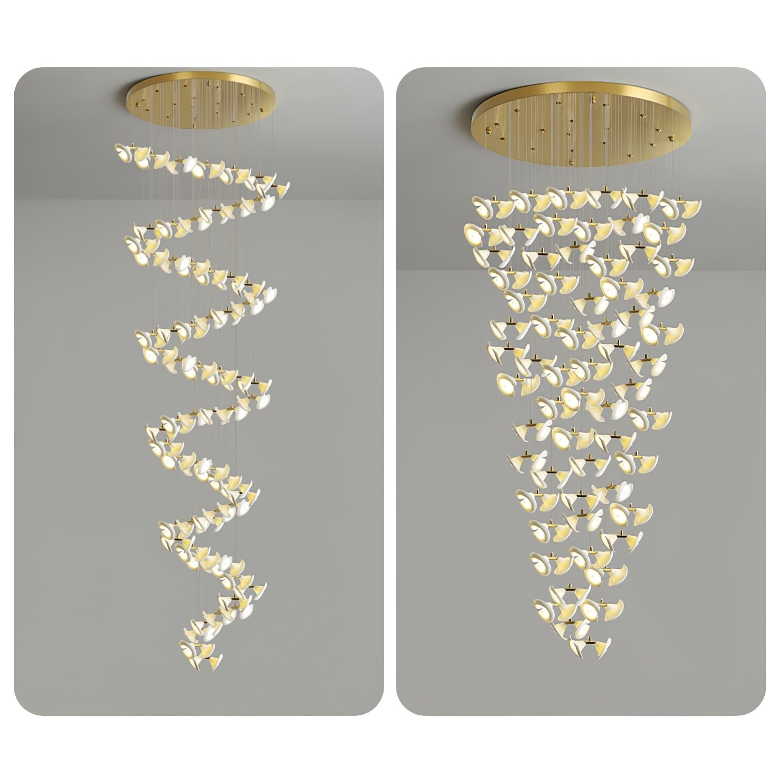Ernoreth Art Deco Ceramic Chandelier-Neutral Decor