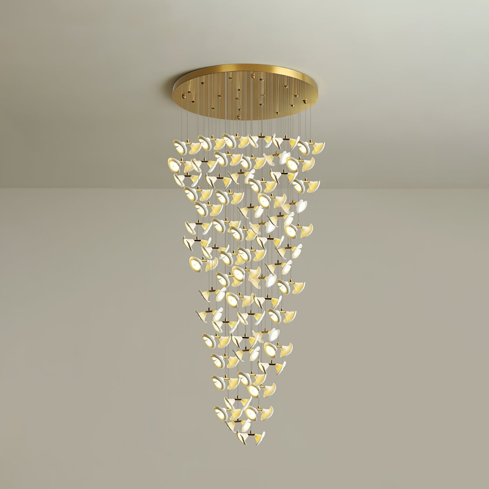 Ernoreth Art Deco Ceramic Chandelier-Neutral Decor