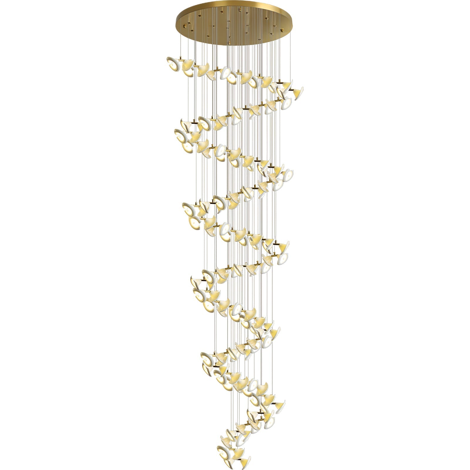 Ernoreth Art Deco Ceramic Chandelier-Neutral Decor