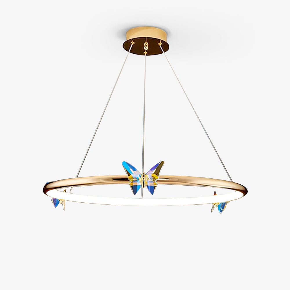 Alen Chandelier Butterfly Crystal Ring Elegant-Neutral Decor