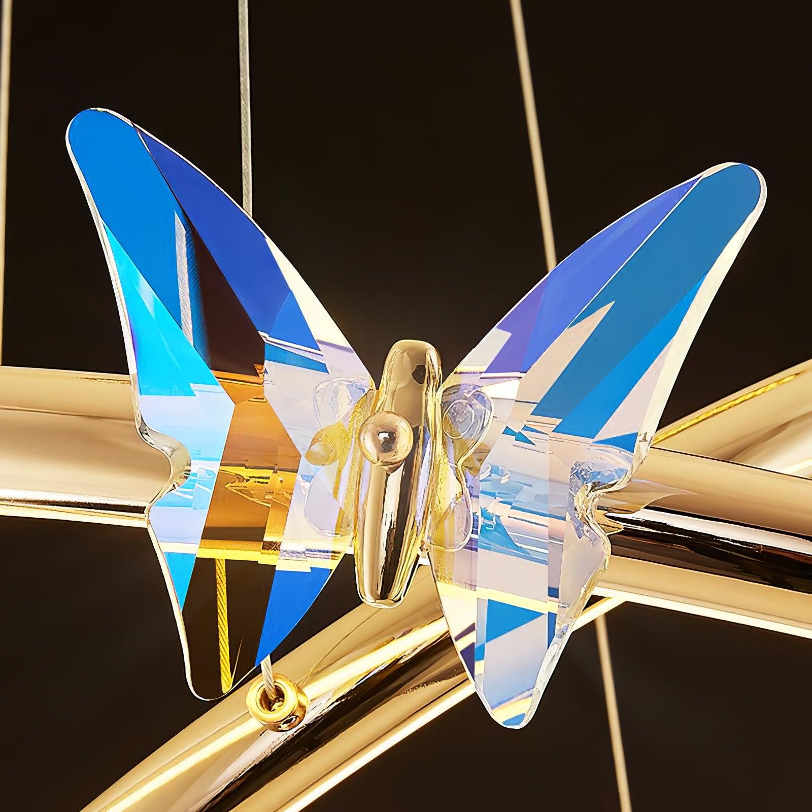 Alen Chandelier Butterfly Crystal Ring Elegant-Neutral Decor