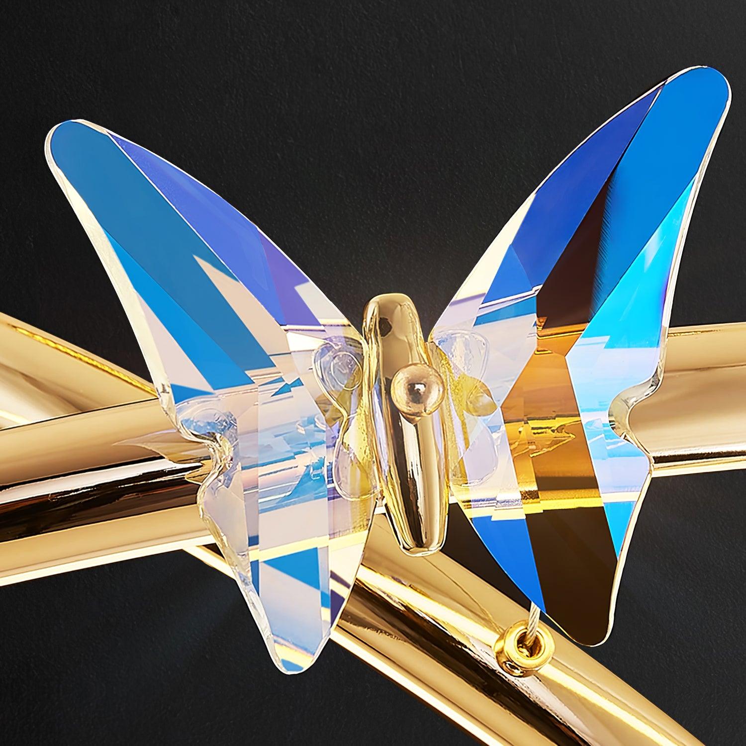 Alen Chandelier Butterfly Crystal Ring Elegant-Neutral Decor
