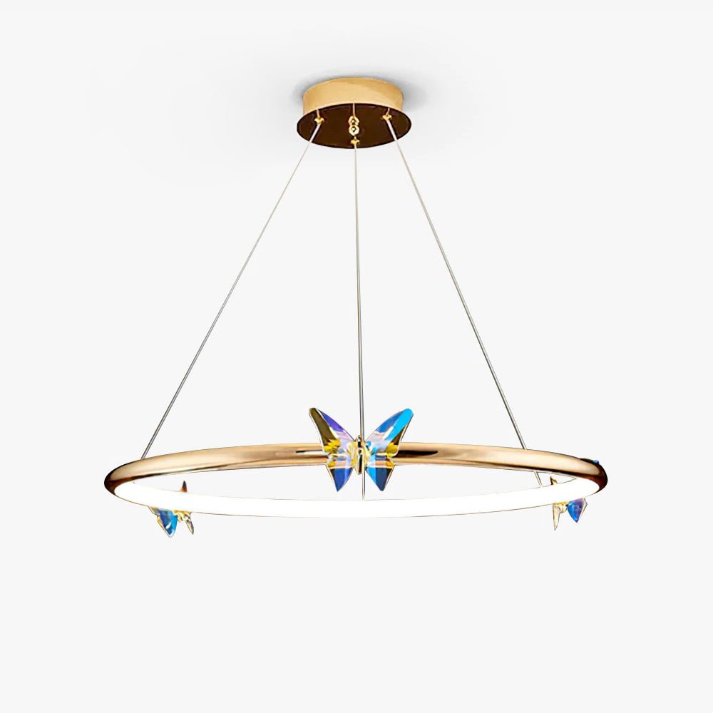 Alen Chandelier Butterfly Crystal Ring Elegant-Neutral Decor