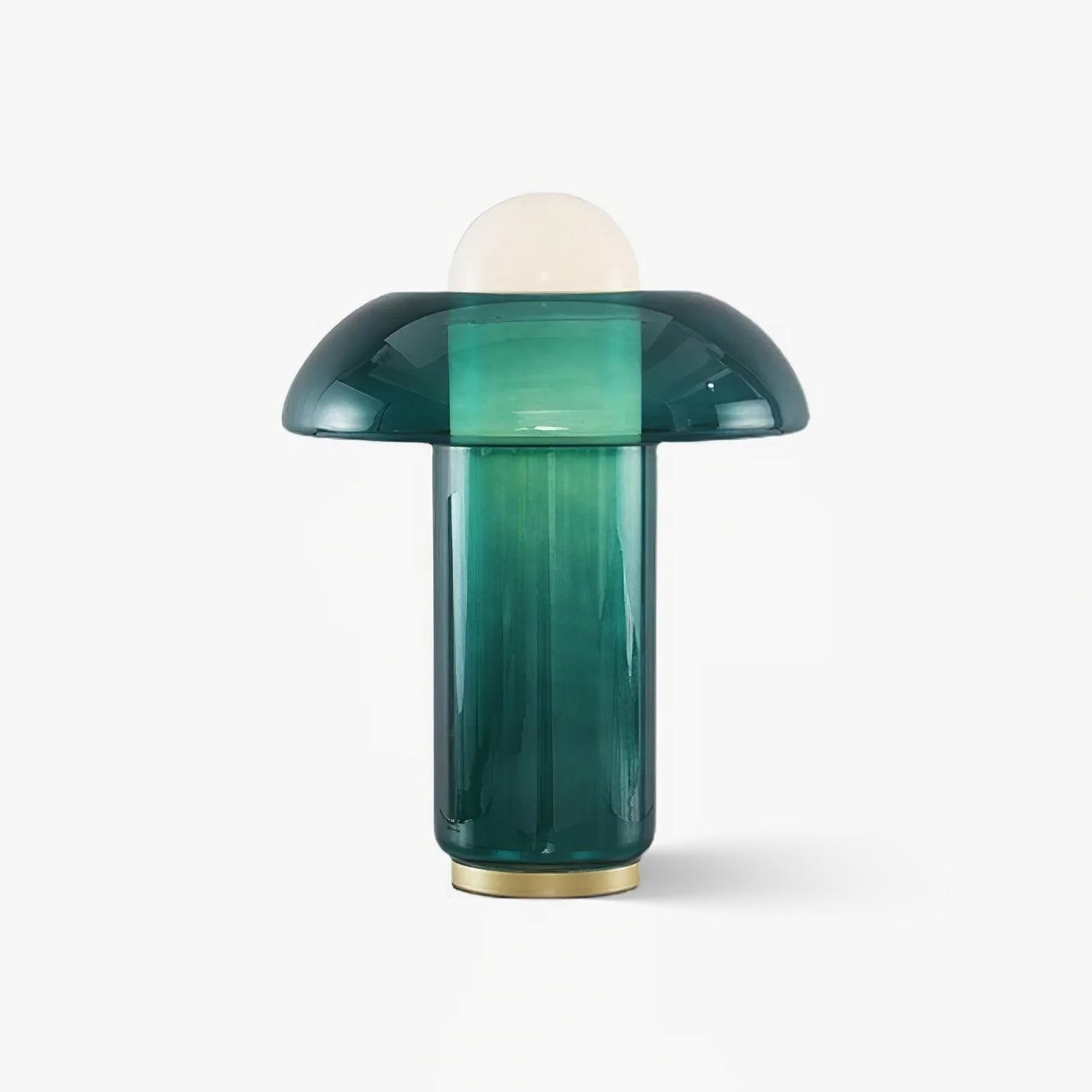 Navlen Green Glass Table Lamp-Neutral Decor