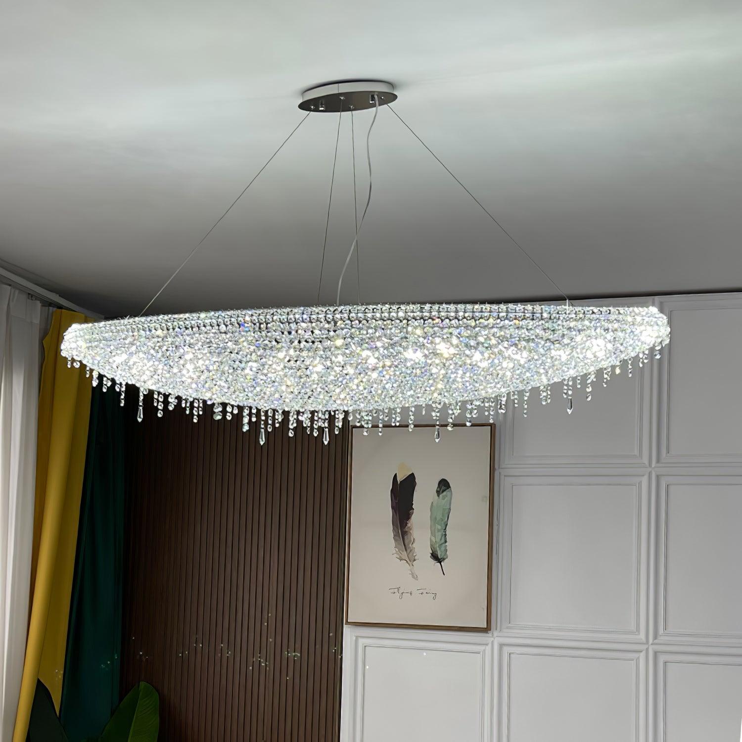 Zyrs Crystal Pendant Light-Neutral Decor