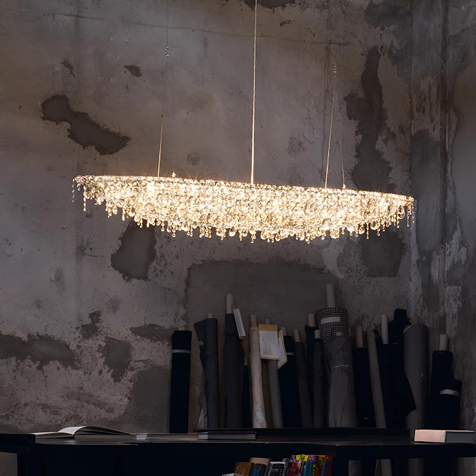Zyrs Crystal Pendant Light-Neutral Decor
