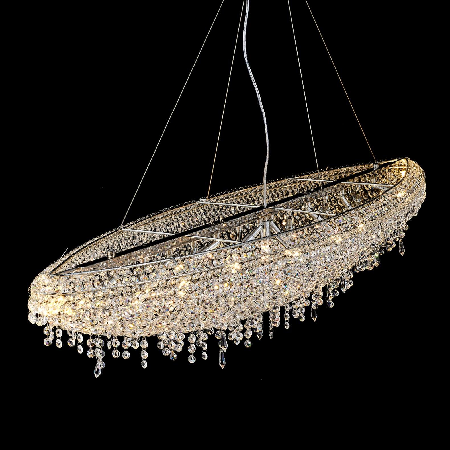 Zyrs Crystal Pendant Light-Neutral Decor