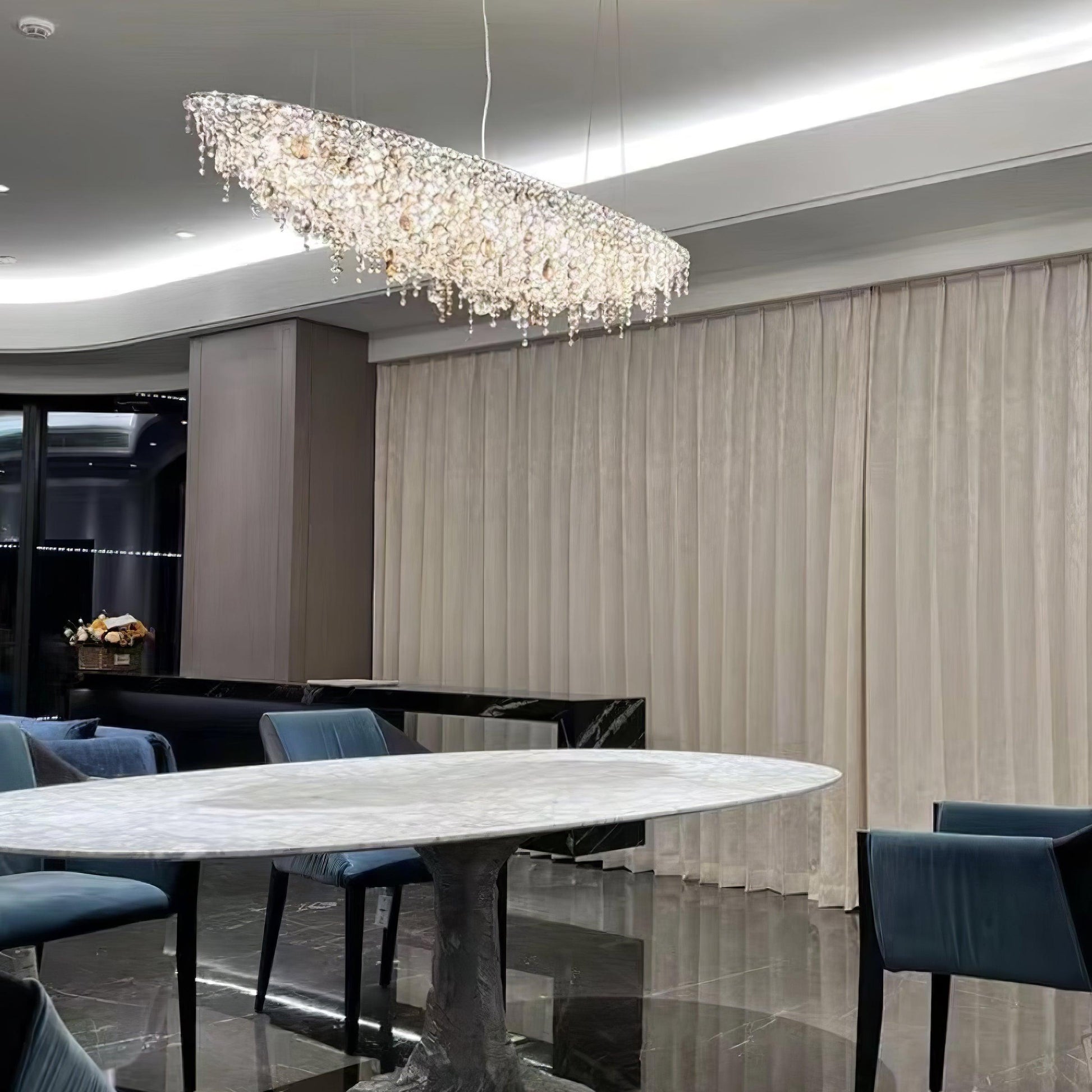 Zyrs Crystal Pendant Light-Neutral Decor
