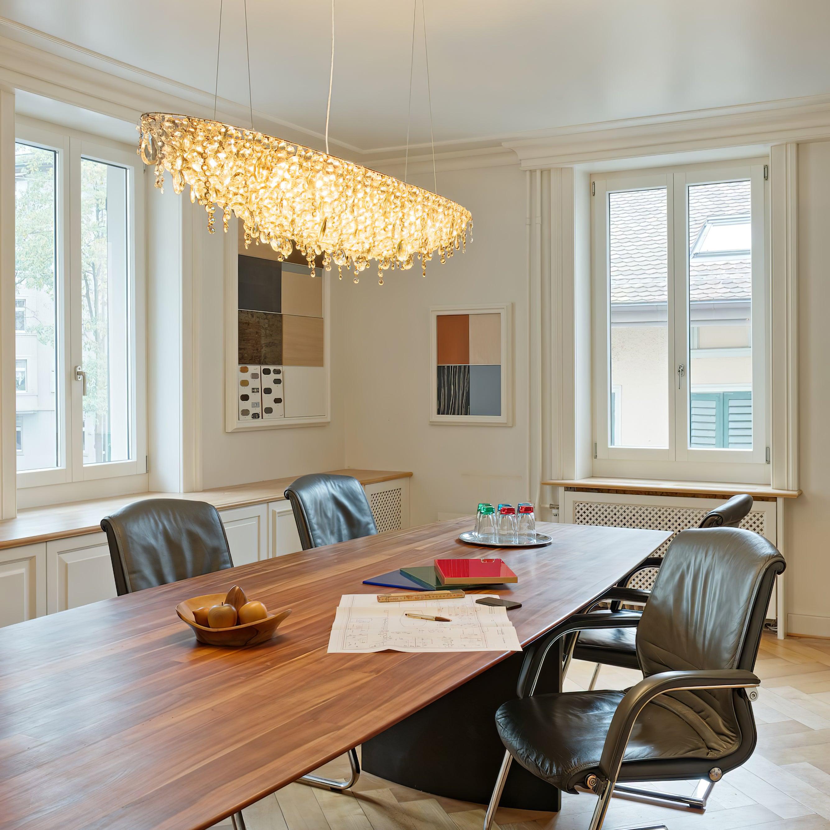 Zyrs Crystal Pendant Light-Neutral Decor