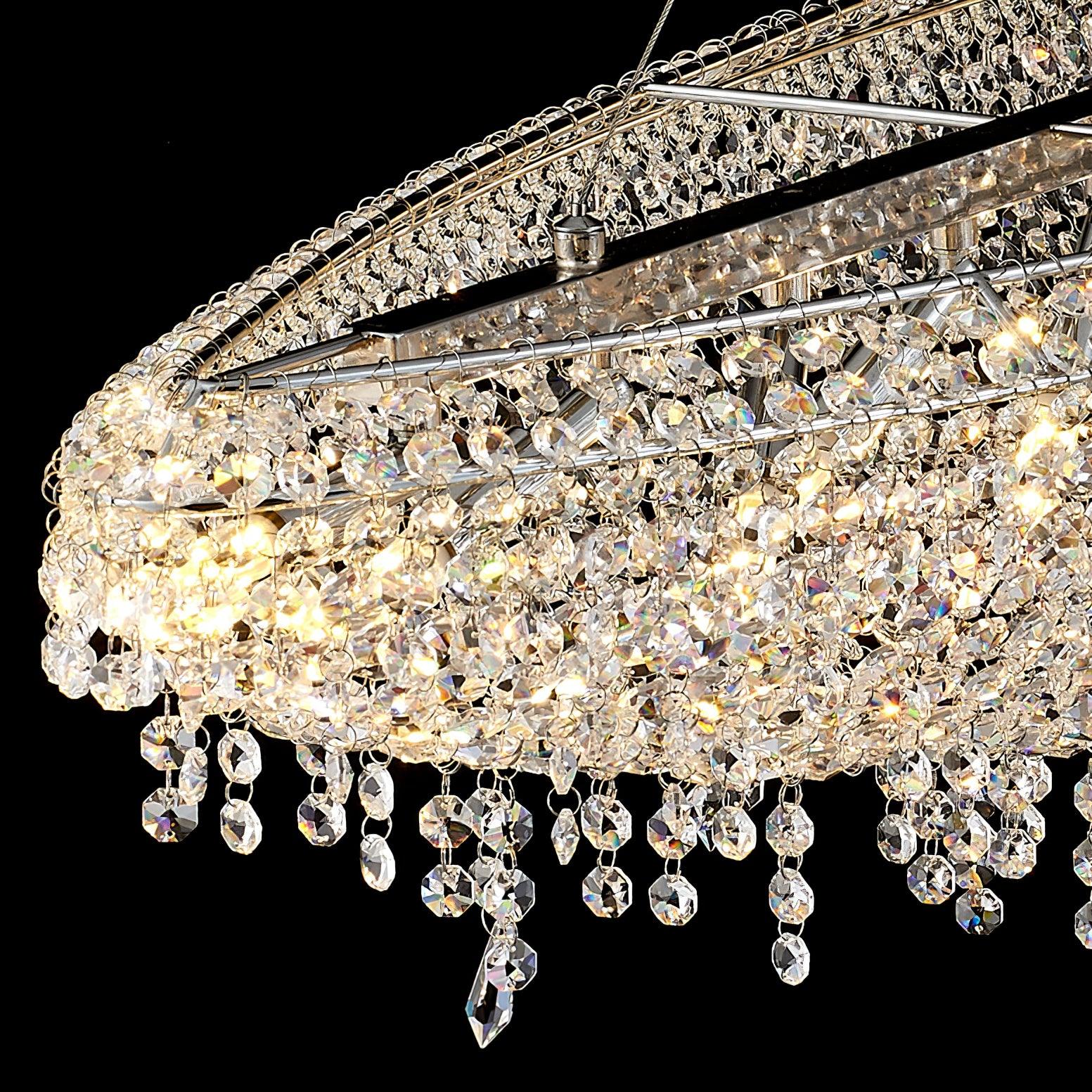 Zyrs Crystal Pendant Light-Neutral Decor