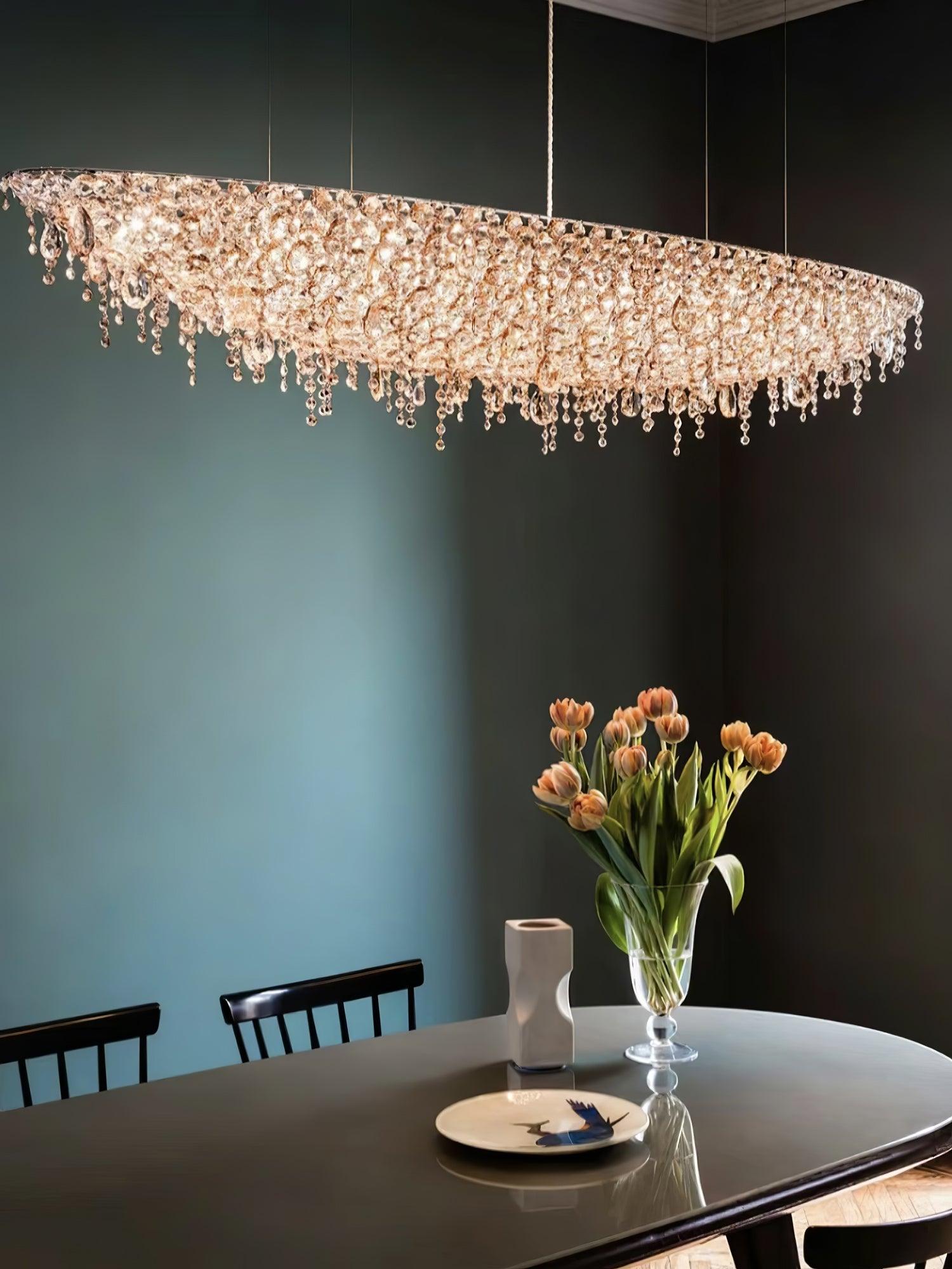 Zyrs Crystal Pendant Light-Neutral Decor