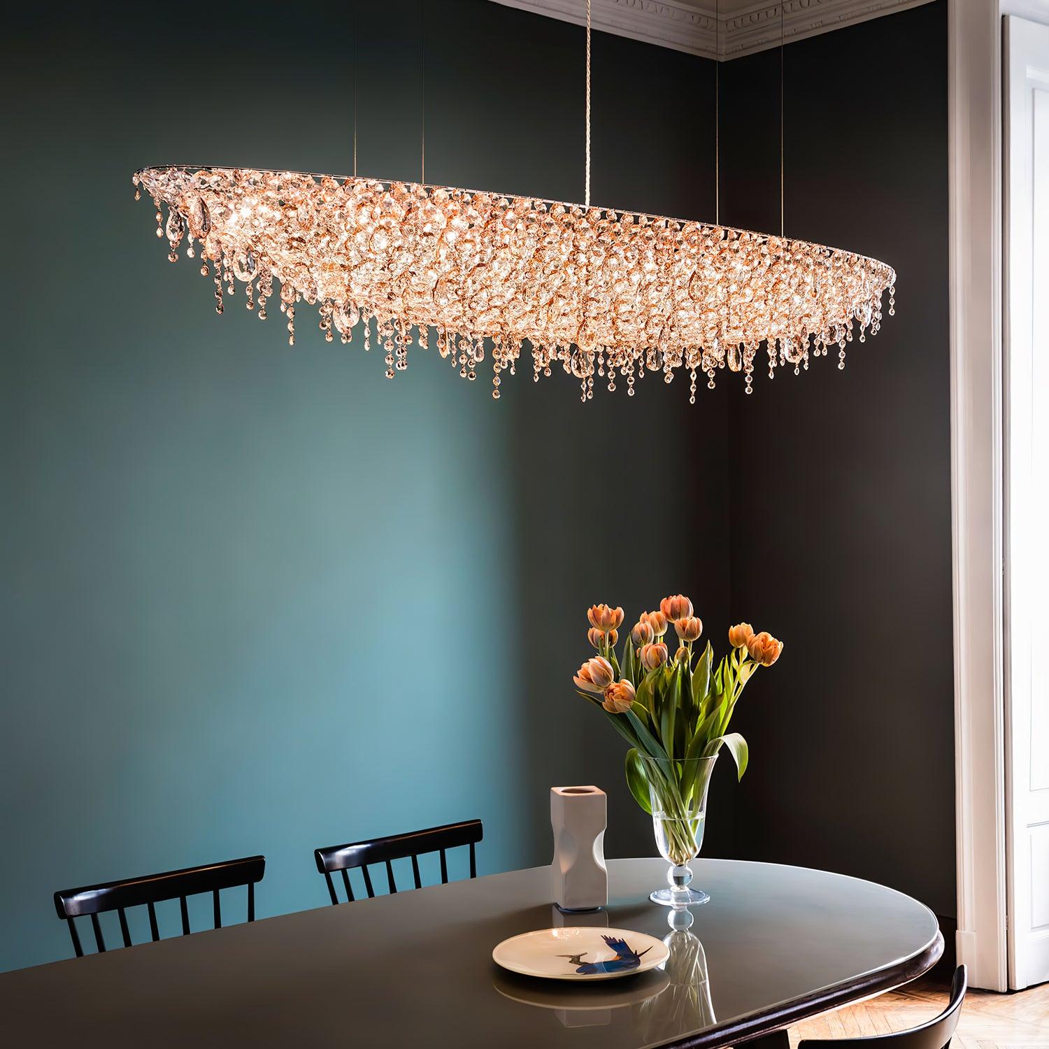 Zyrs Crystal Pendant Light-Neutral Decor