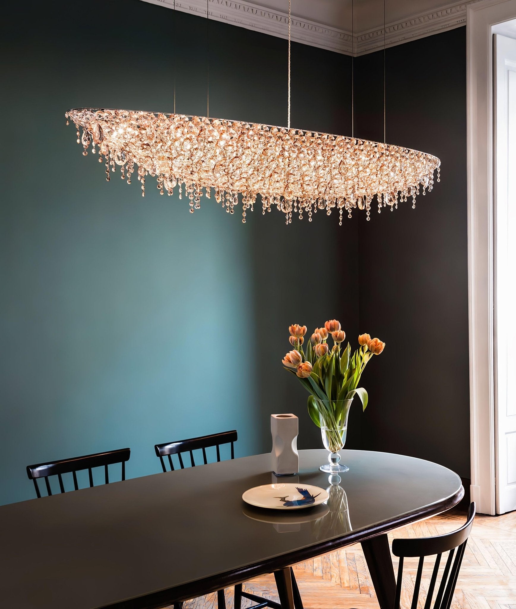 Zyrs Crystal Pendant Light-Neutral Decor