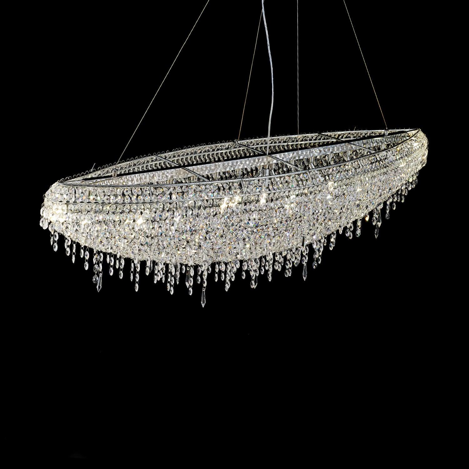 Zyrs Crystal Pendant Light-Neutral Decor