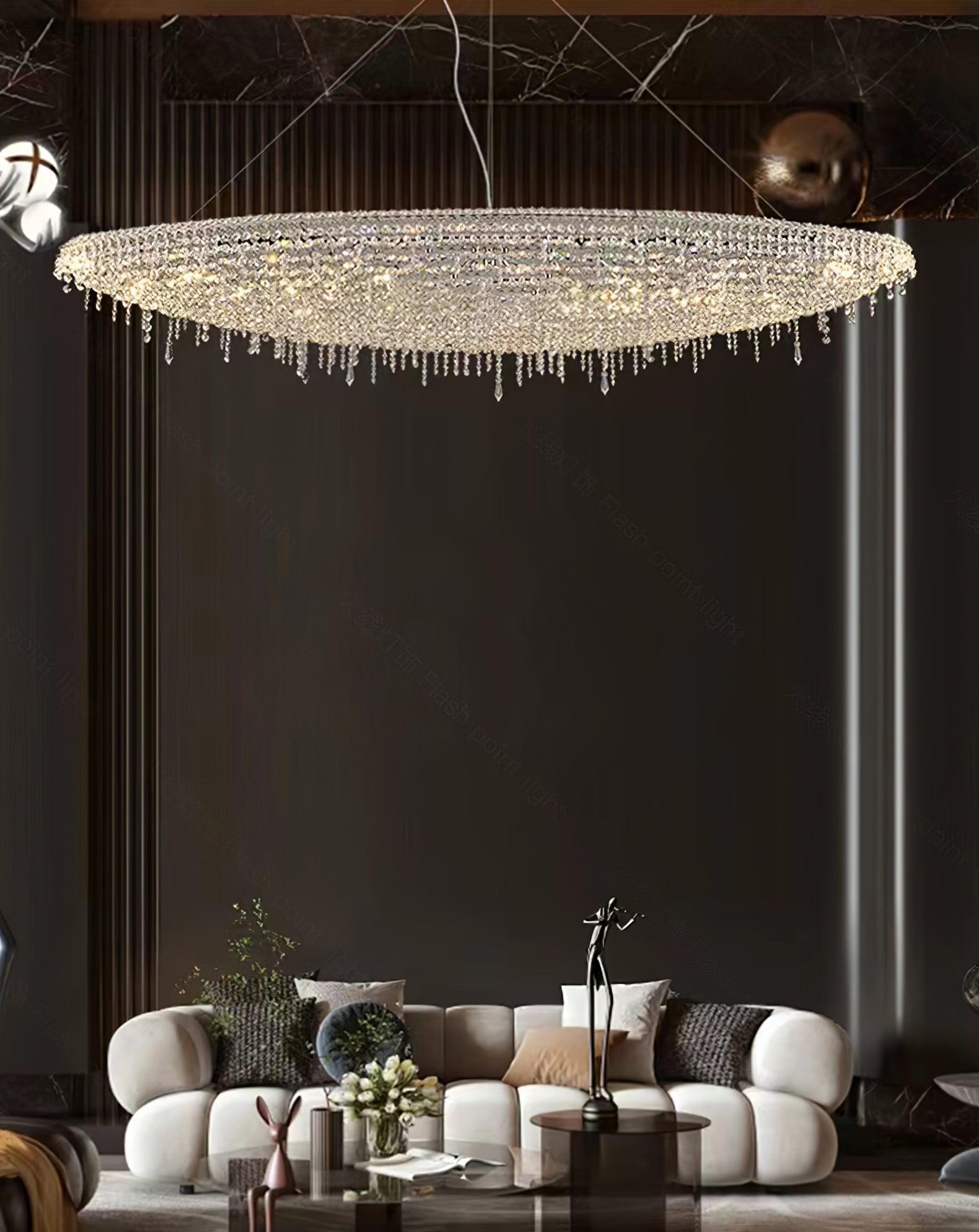 Zyrs Crystal Pendant Light-Neutral Decor